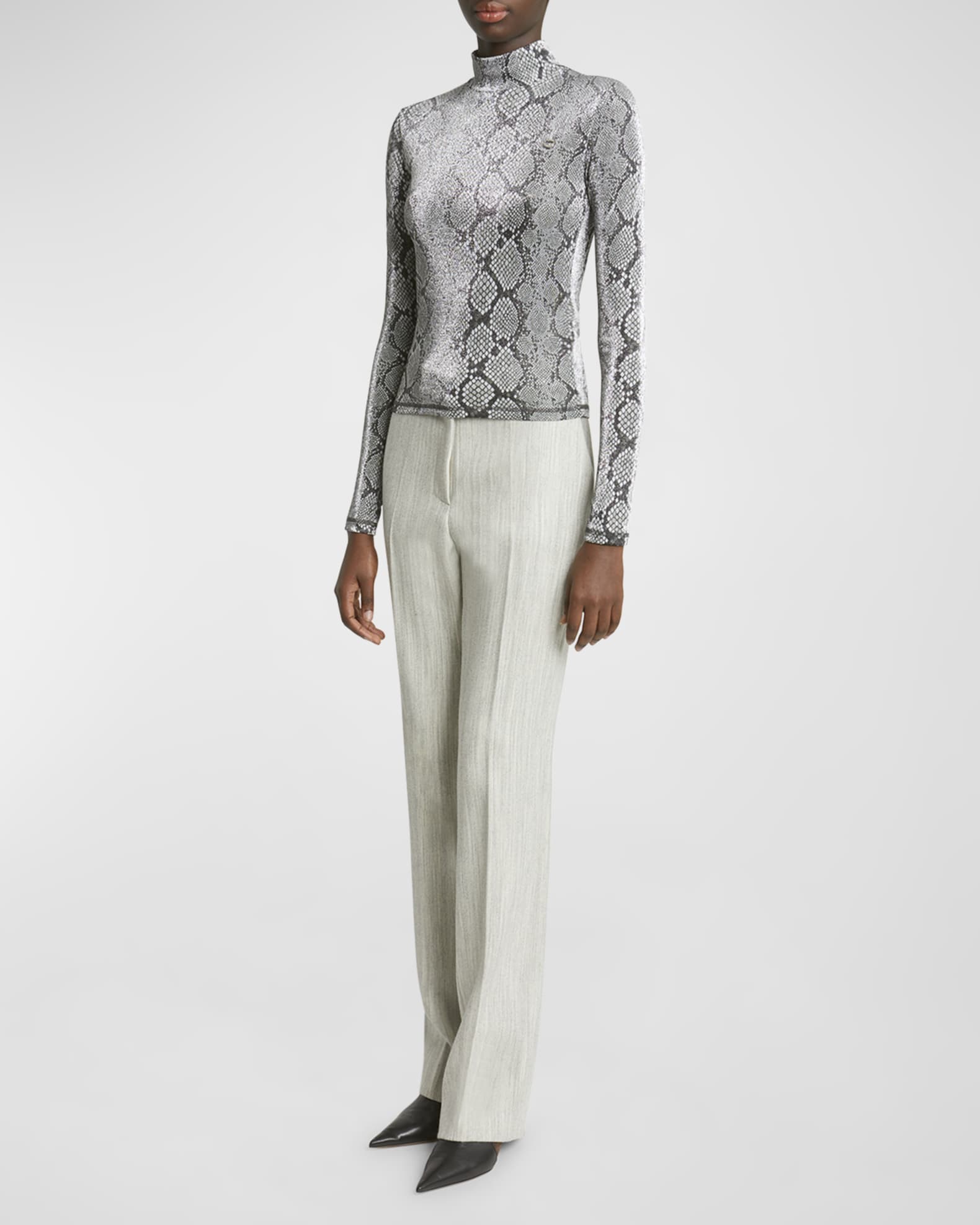Snakeskin polo neck cheap