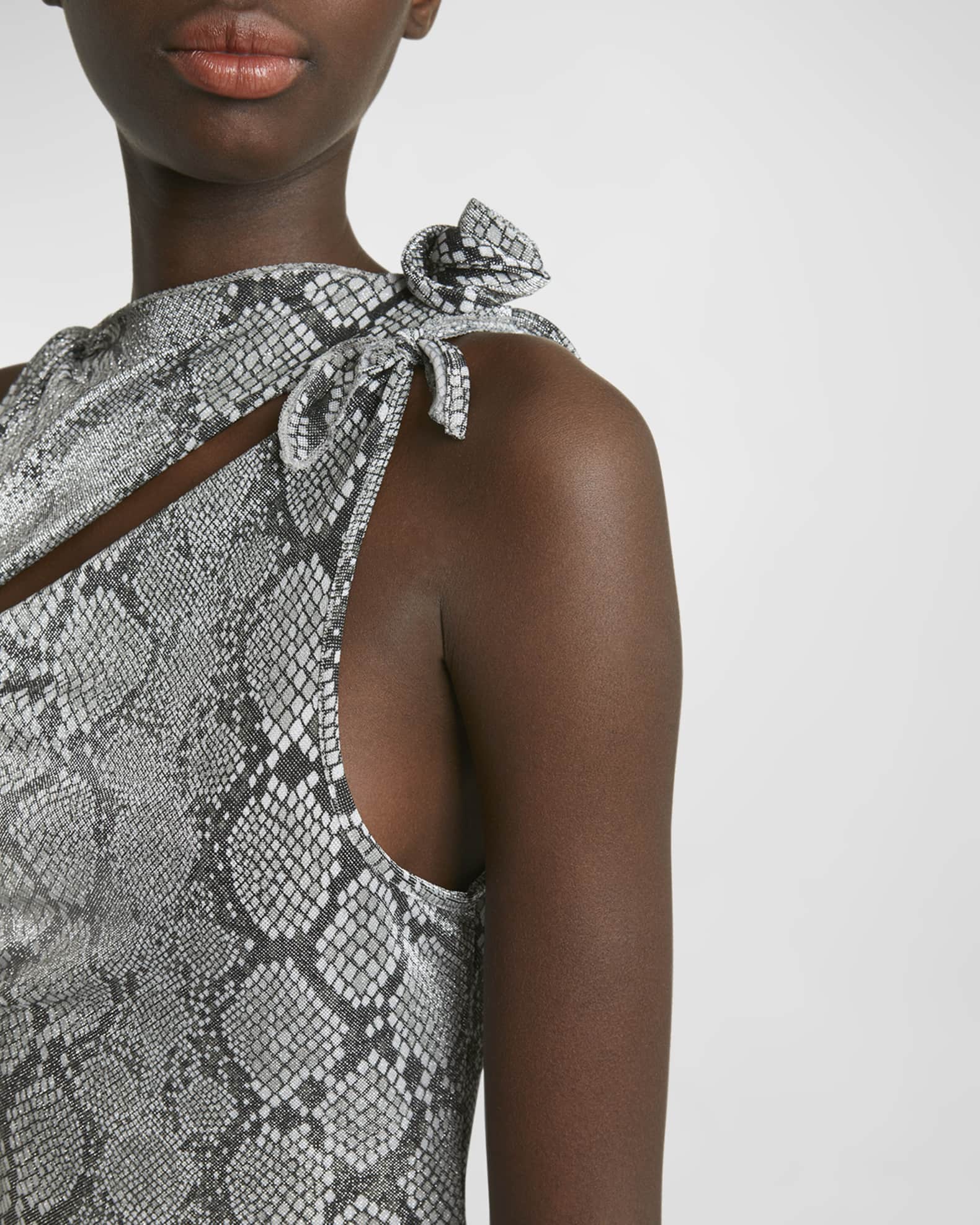 Snake print gown cheap