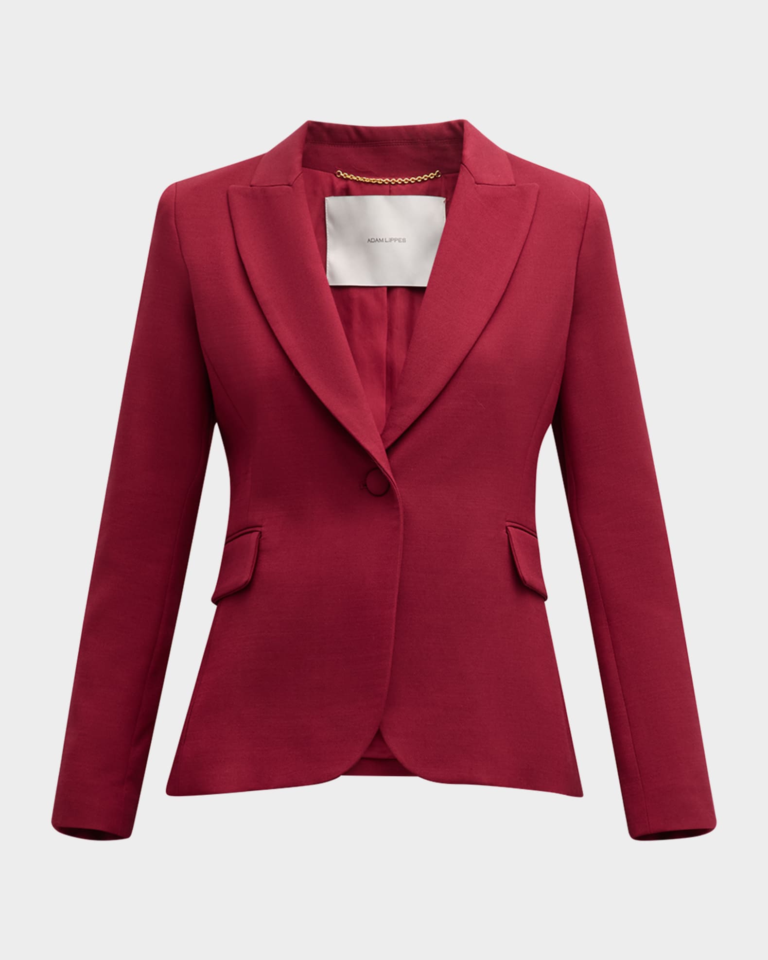 Single Breasted Silk Wool Blazer