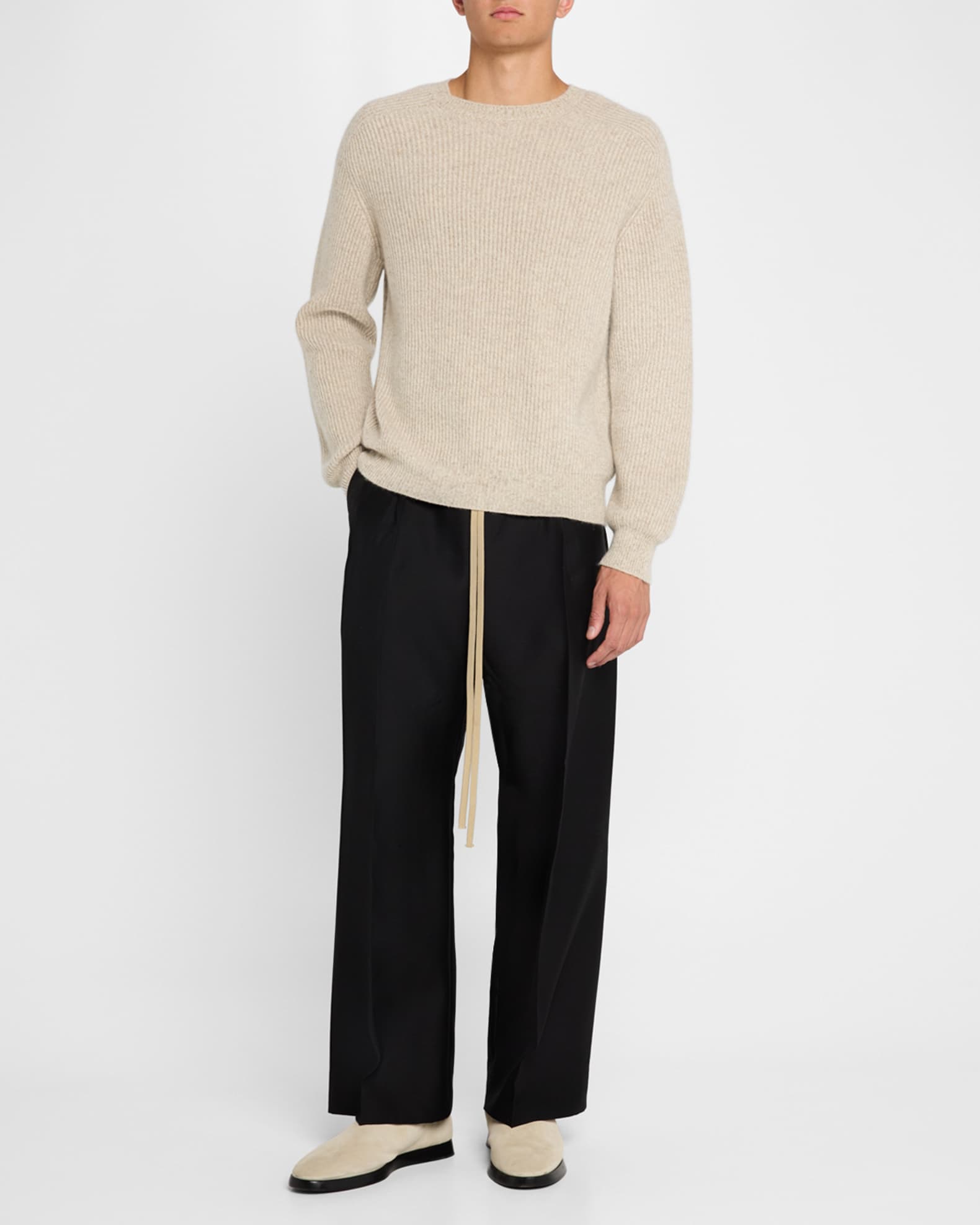 Men s Wide Leg Drawstring Pants
