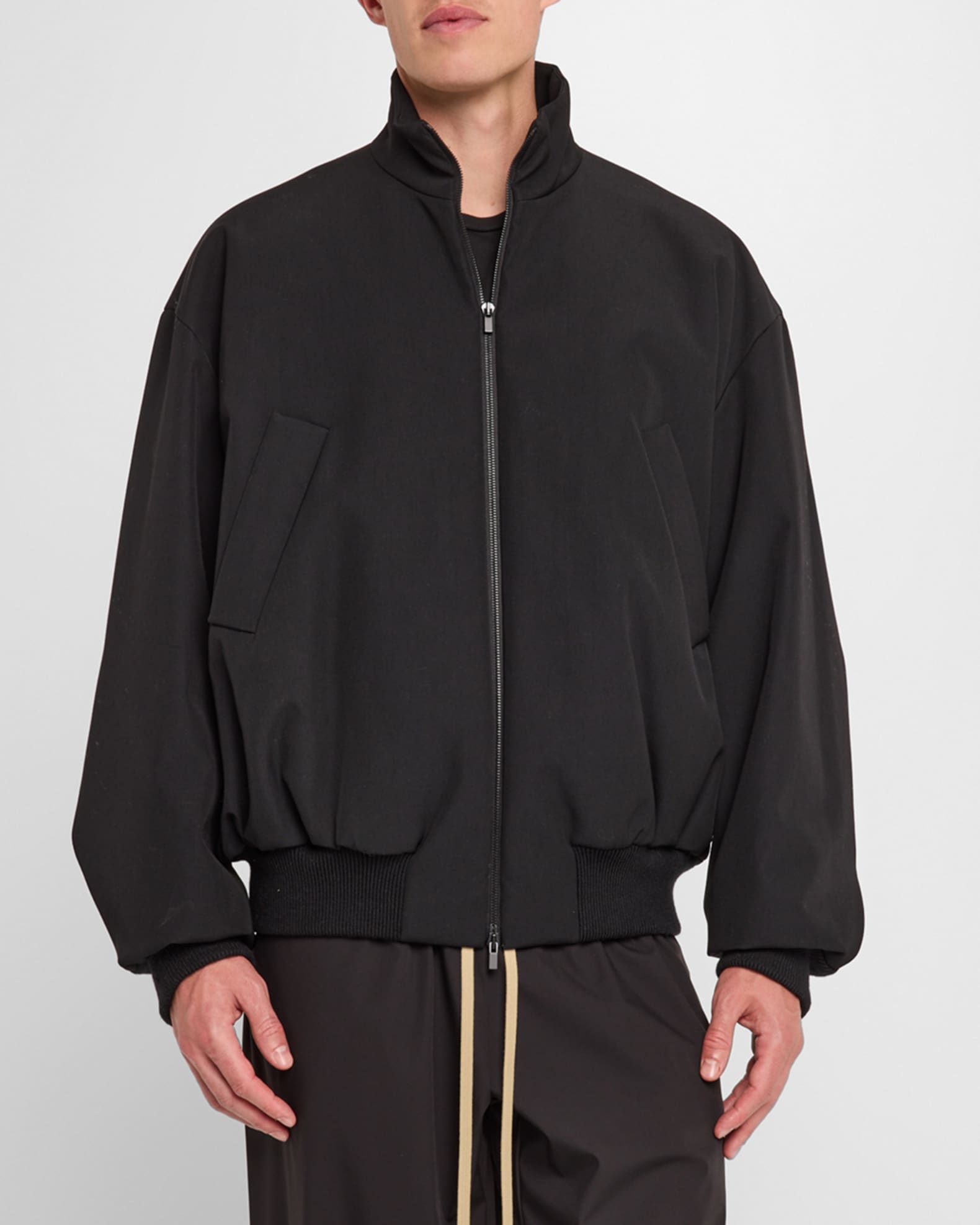 Men s High Neck Bomber Jacket