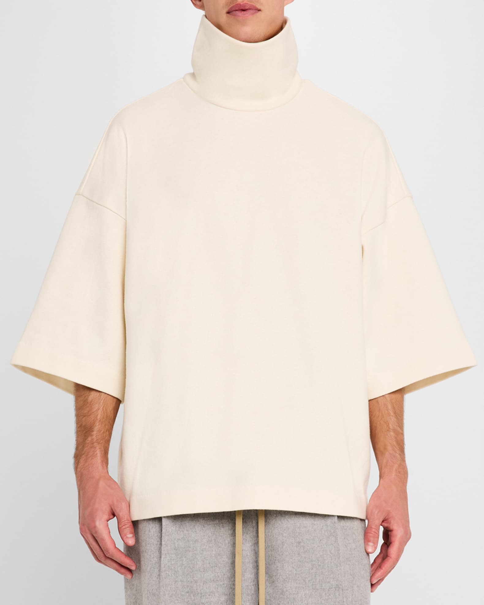 Fear of God Men's High-Neck Short-Sleeve Shirt | Neiman Marcus