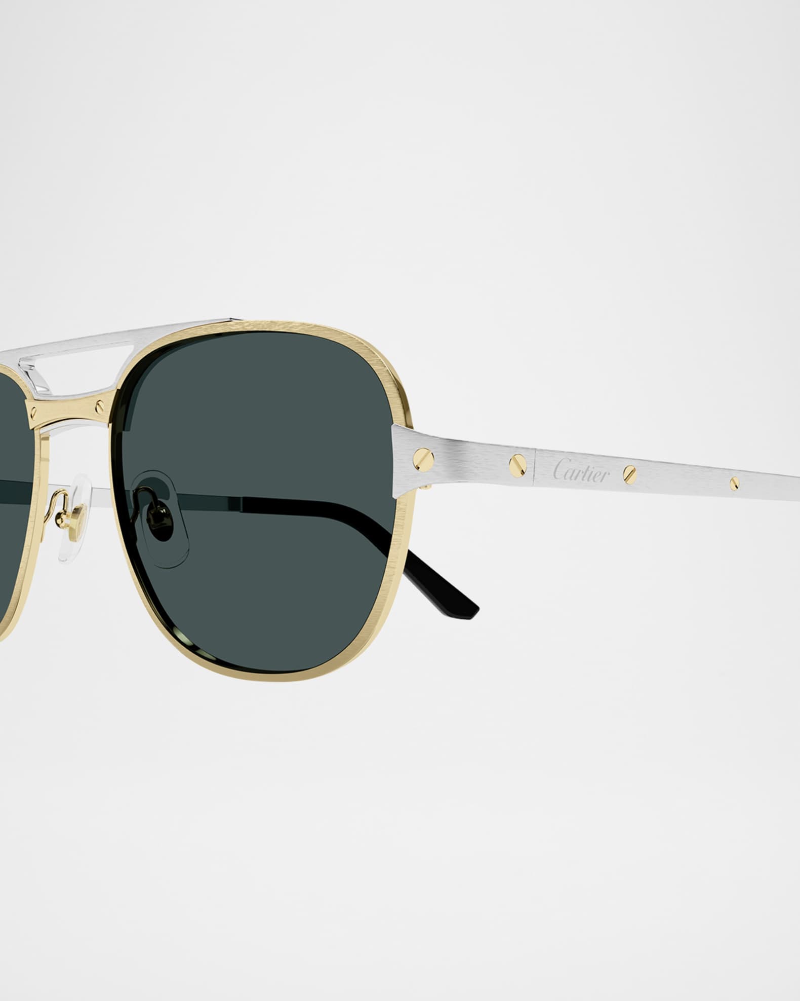 Cartier Men's CT0477SM Metal Aviator Sunglasses Neiman Marcus