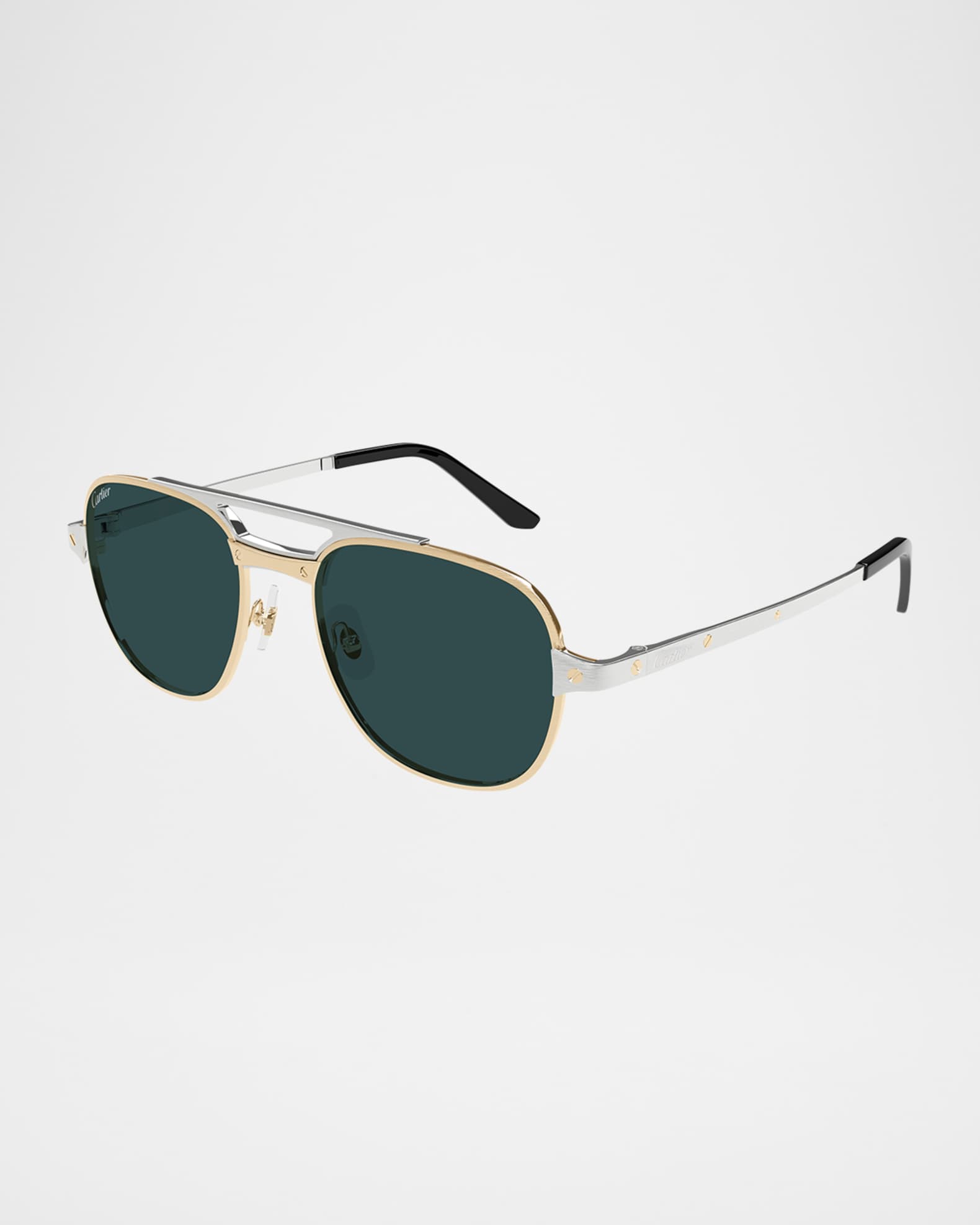 Cartier Men's CT0477SM Metal Aviator Sunglasses Neiman Marcus