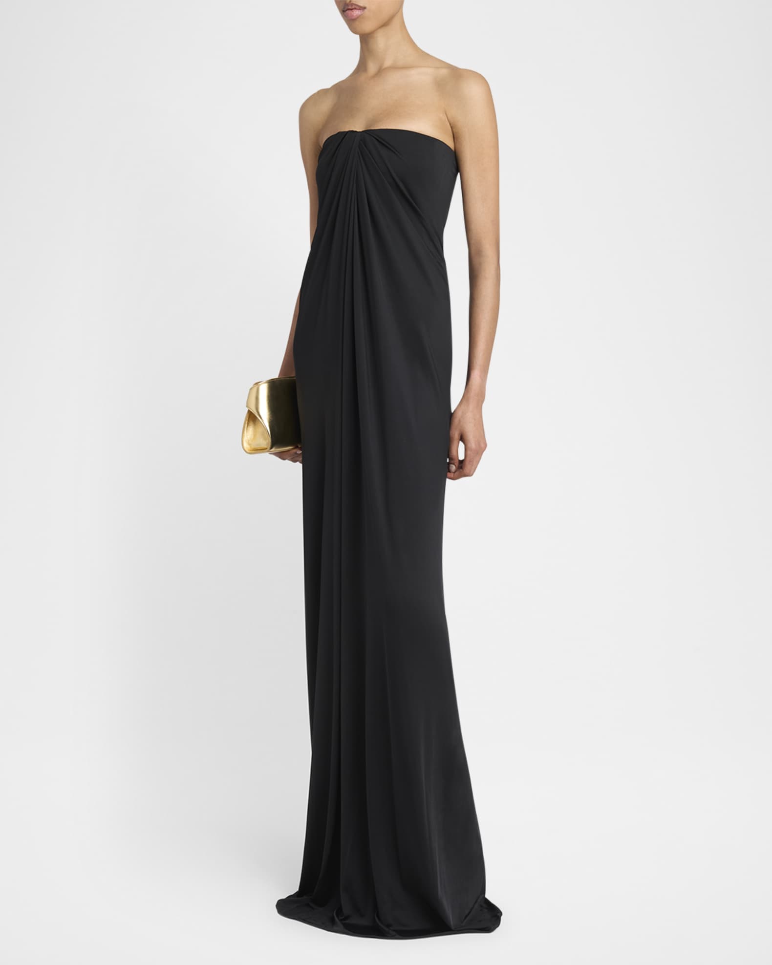 2024新作モデル Draped Long Ferragamo Strapless Marcus Neiman | Dress Jersey スーツ・フォーマル・ドレス