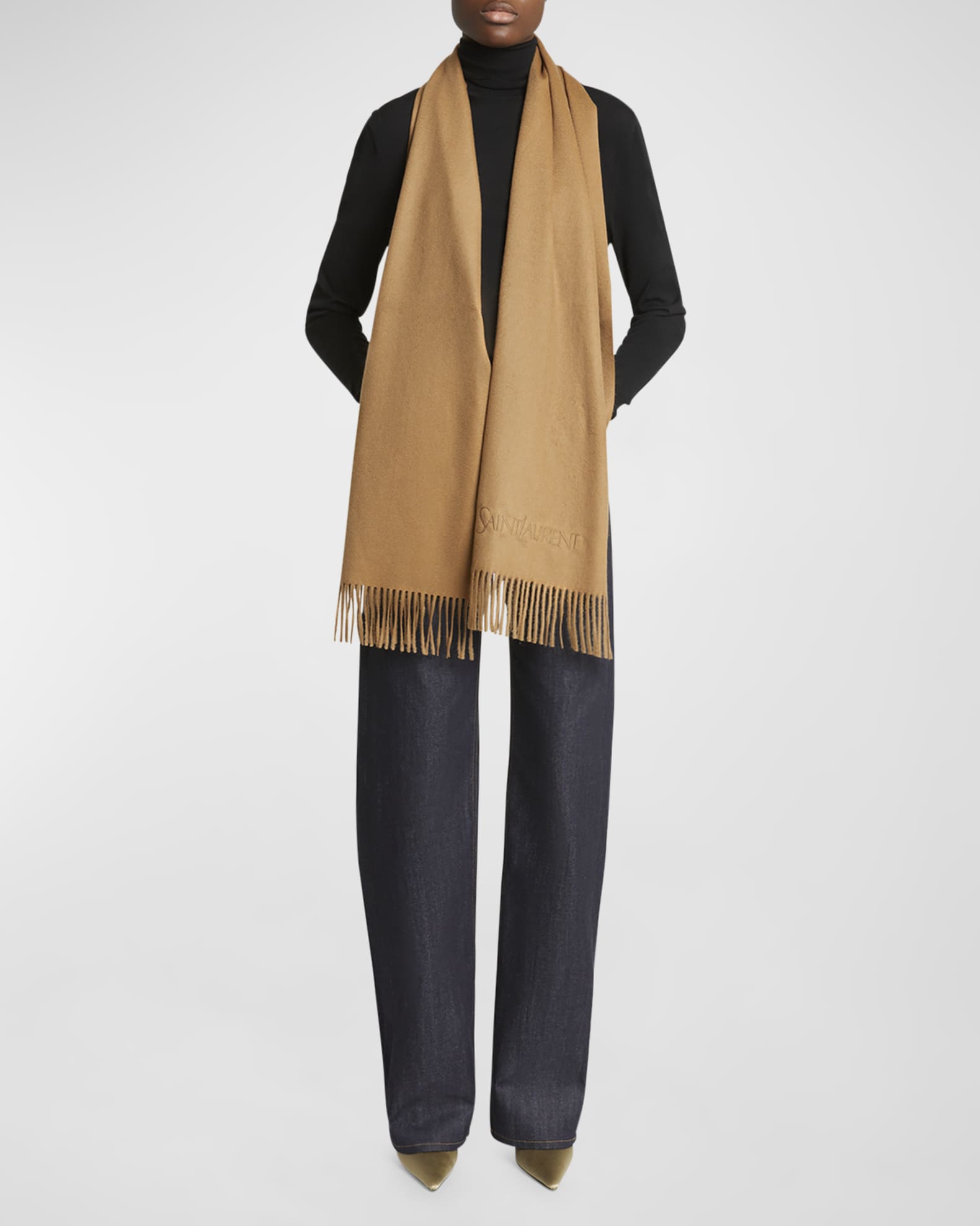 Ysl wool scarf century 21 discount