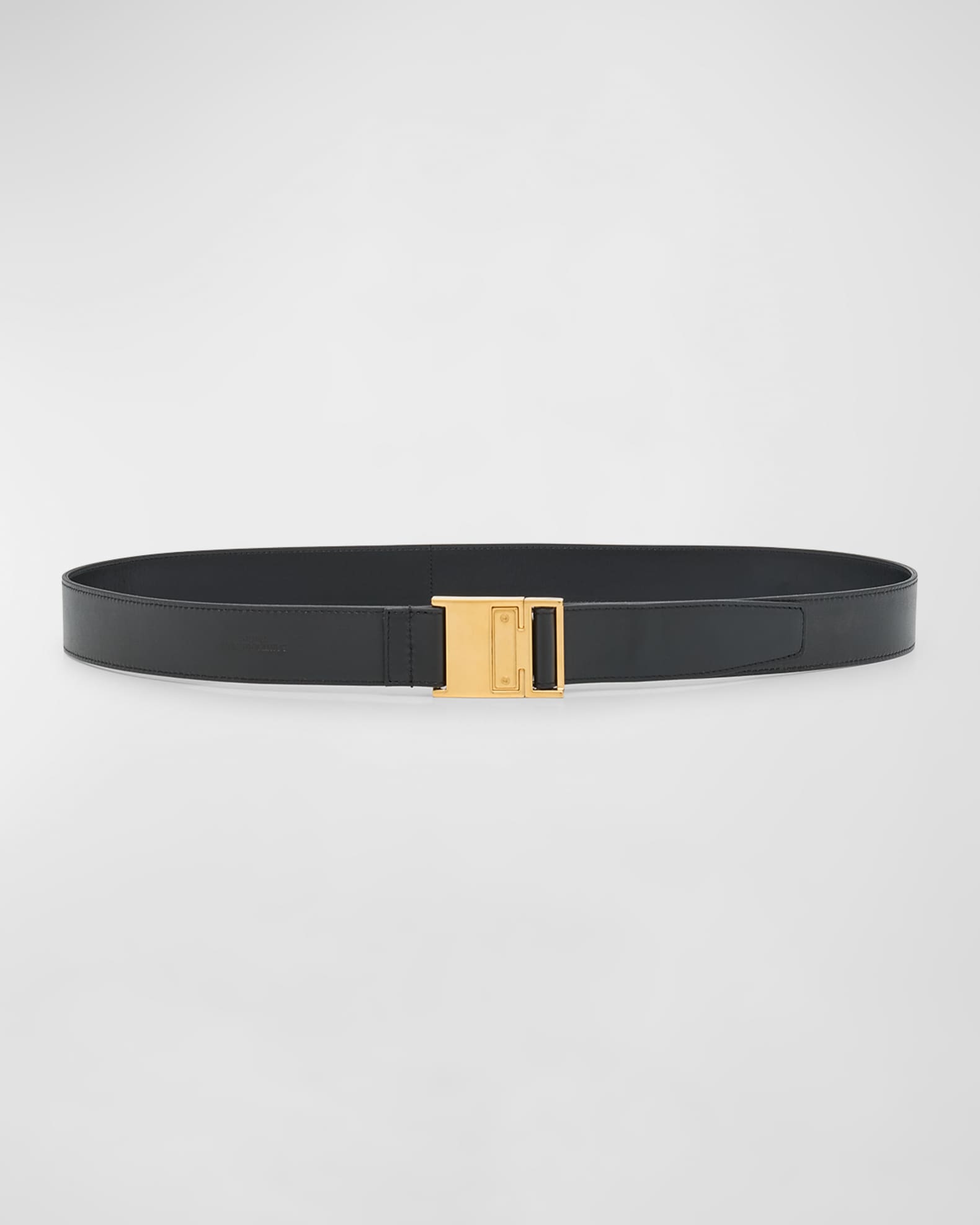 大人気新品 Saint Laurent Smooth Leather Belt With Magnetic Buckle 小物