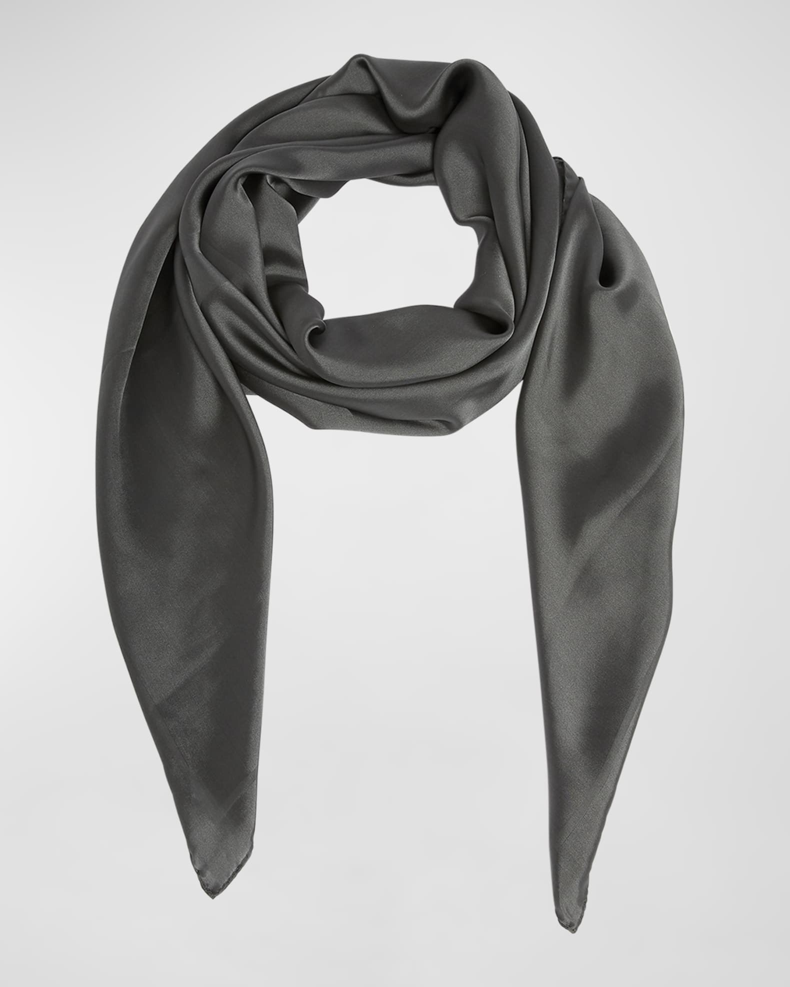 Saint Laurent YSL Jacquard Silk Scarf Neiman Marcus
