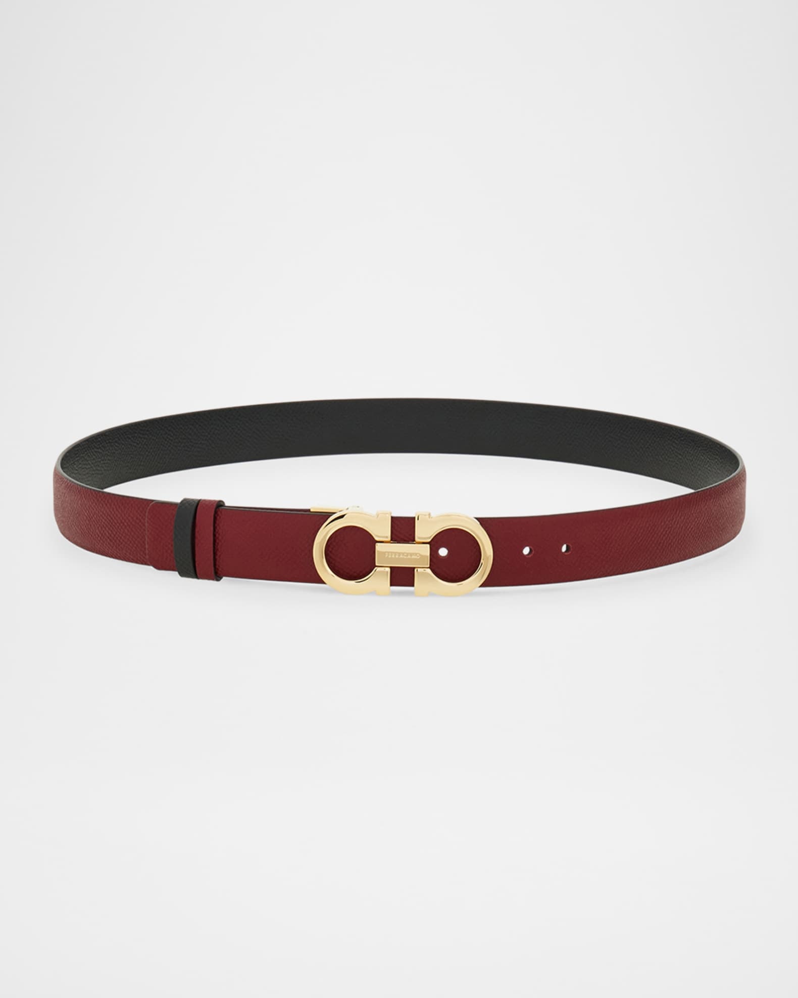  Reversible Gancini Leather Belt 0