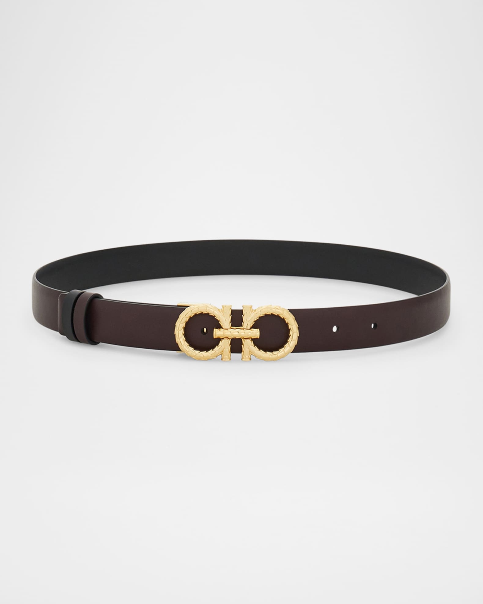 Ferragamo Reversible Gancini Leather Belt | Neiman Marcus