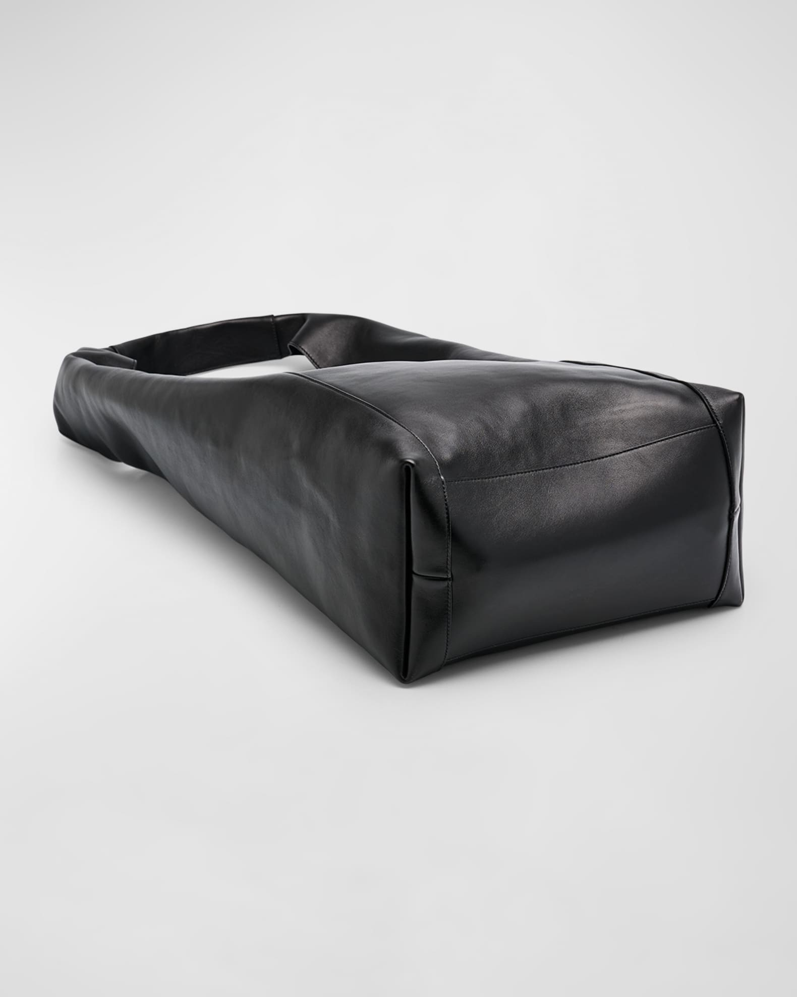 トートバッグ SAINT LAURENT Black Leather Tanger Shopping Bag Saint Laurent Men's Leather Tanger Tote Bag | Neiman Marcus
