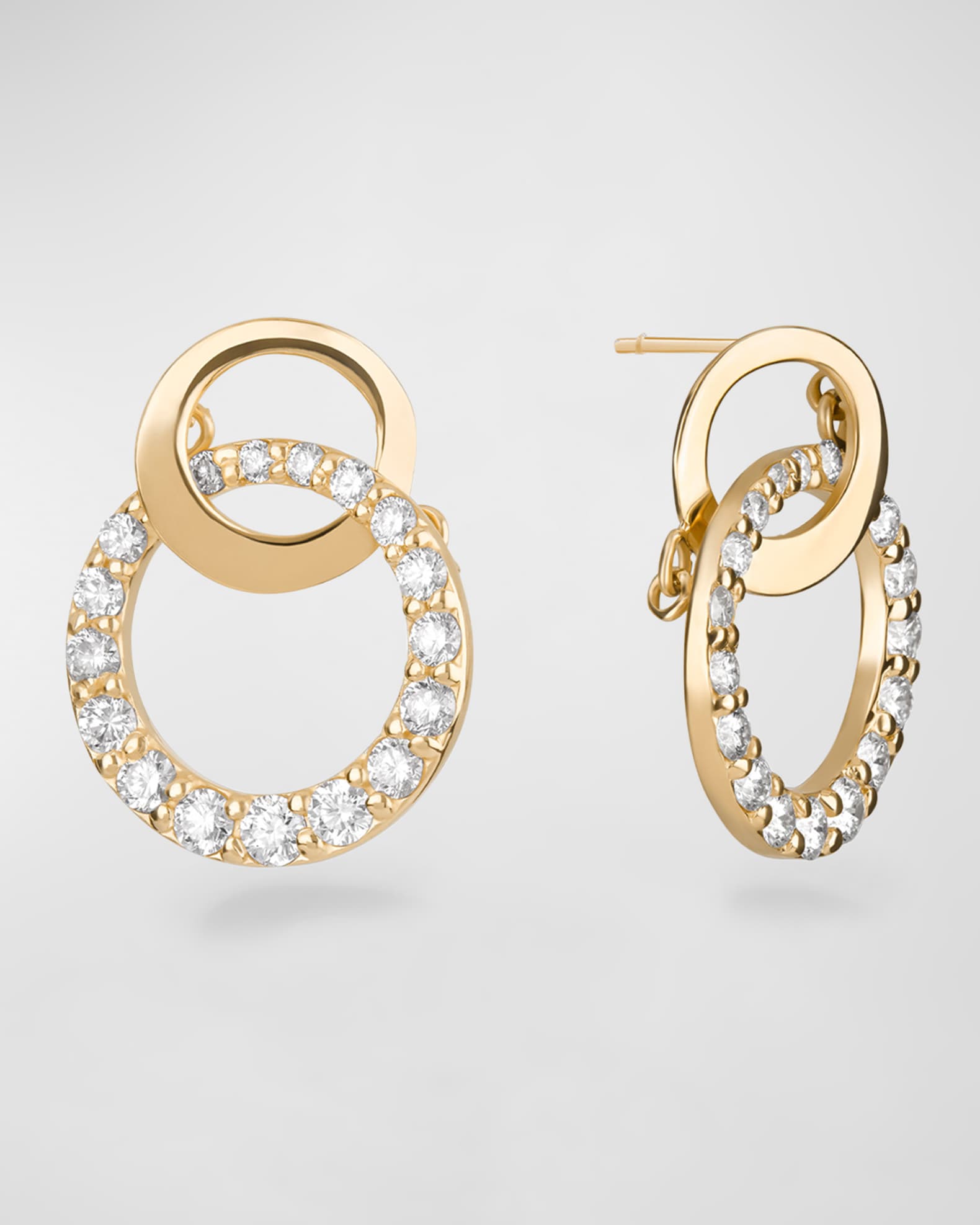 Flawless Double Bond Cusp Dangle Stud Earrings 0