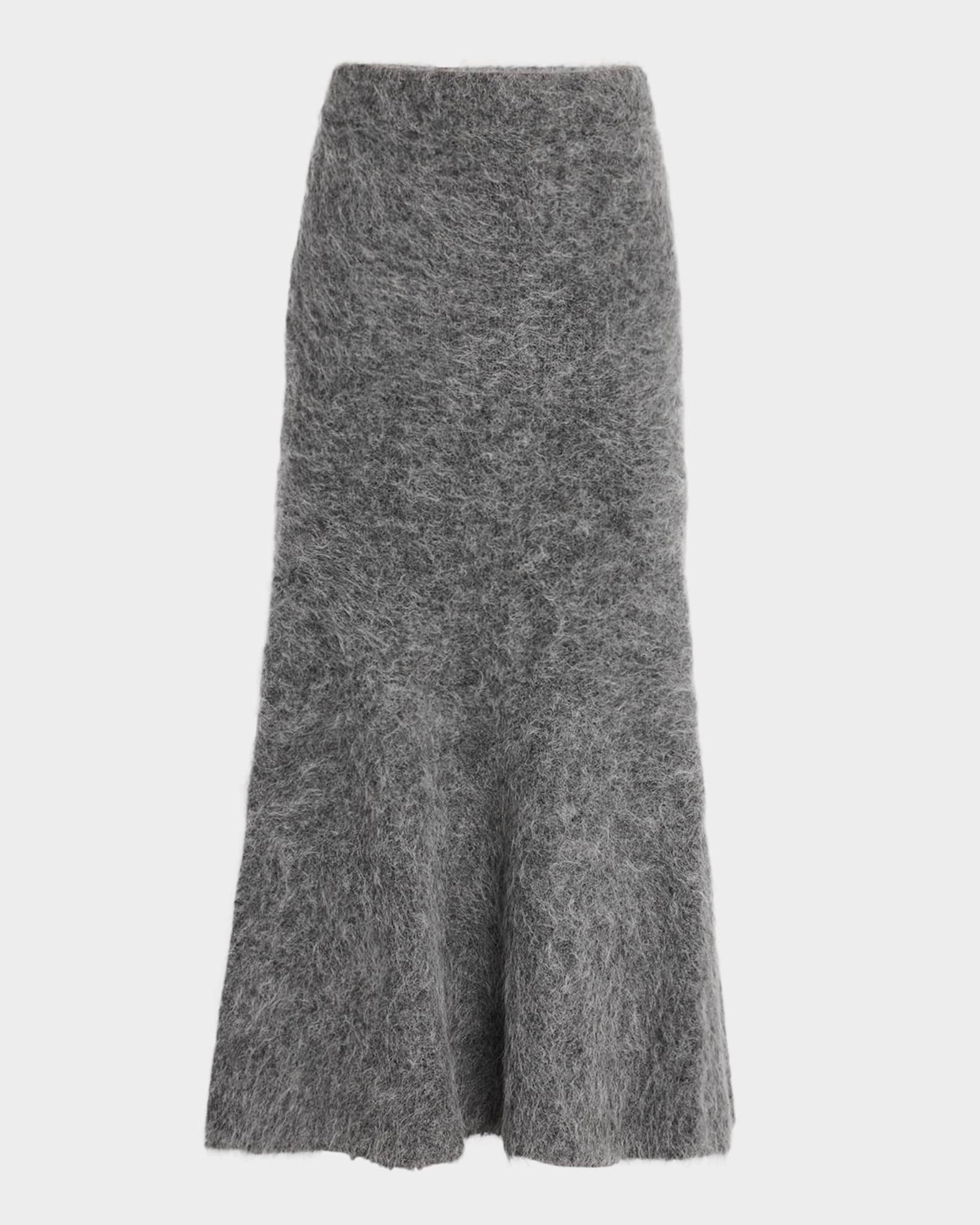 Davis Fluffy Midi Skirt  0