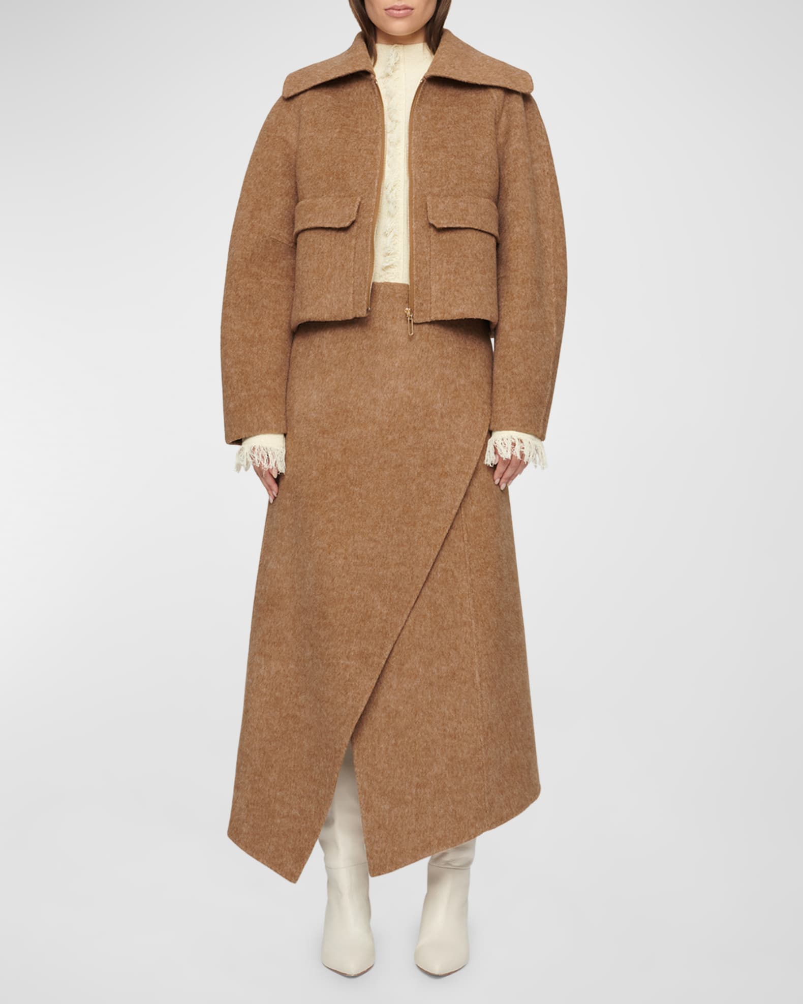 Alto Cropped Wool Jacket 0