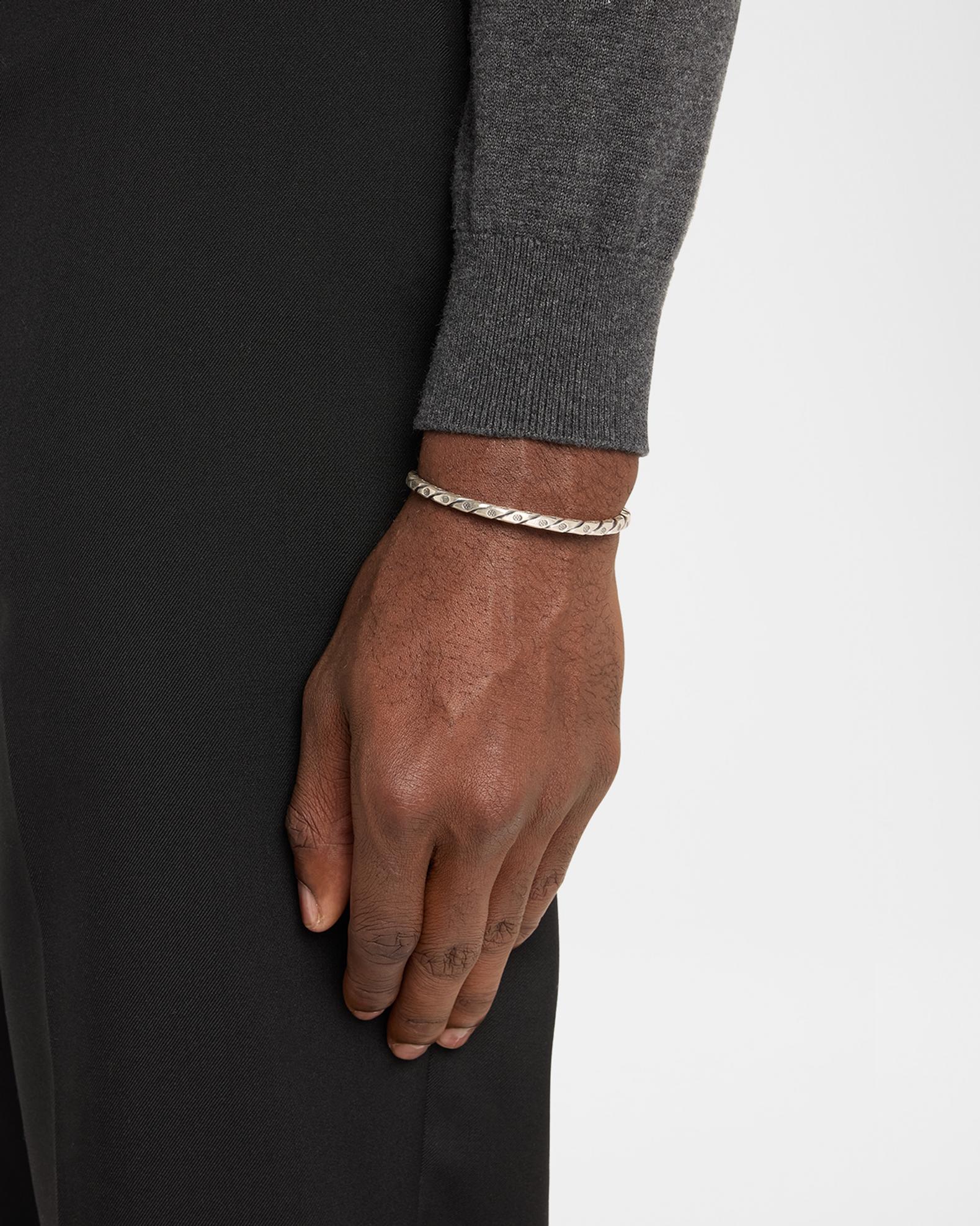 Jan Leslie Men's Sterling Silver Twist and Screw Cuff Bracelet | Neiman ...