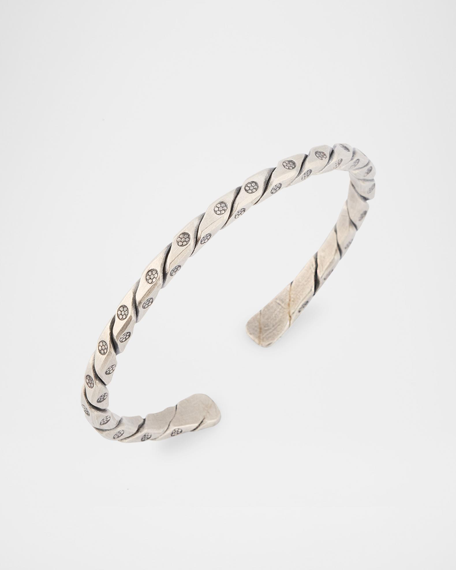 Jan Leslie Men's Sterling Silver Twist and Screw Cuff Bracelet | Neiman ...