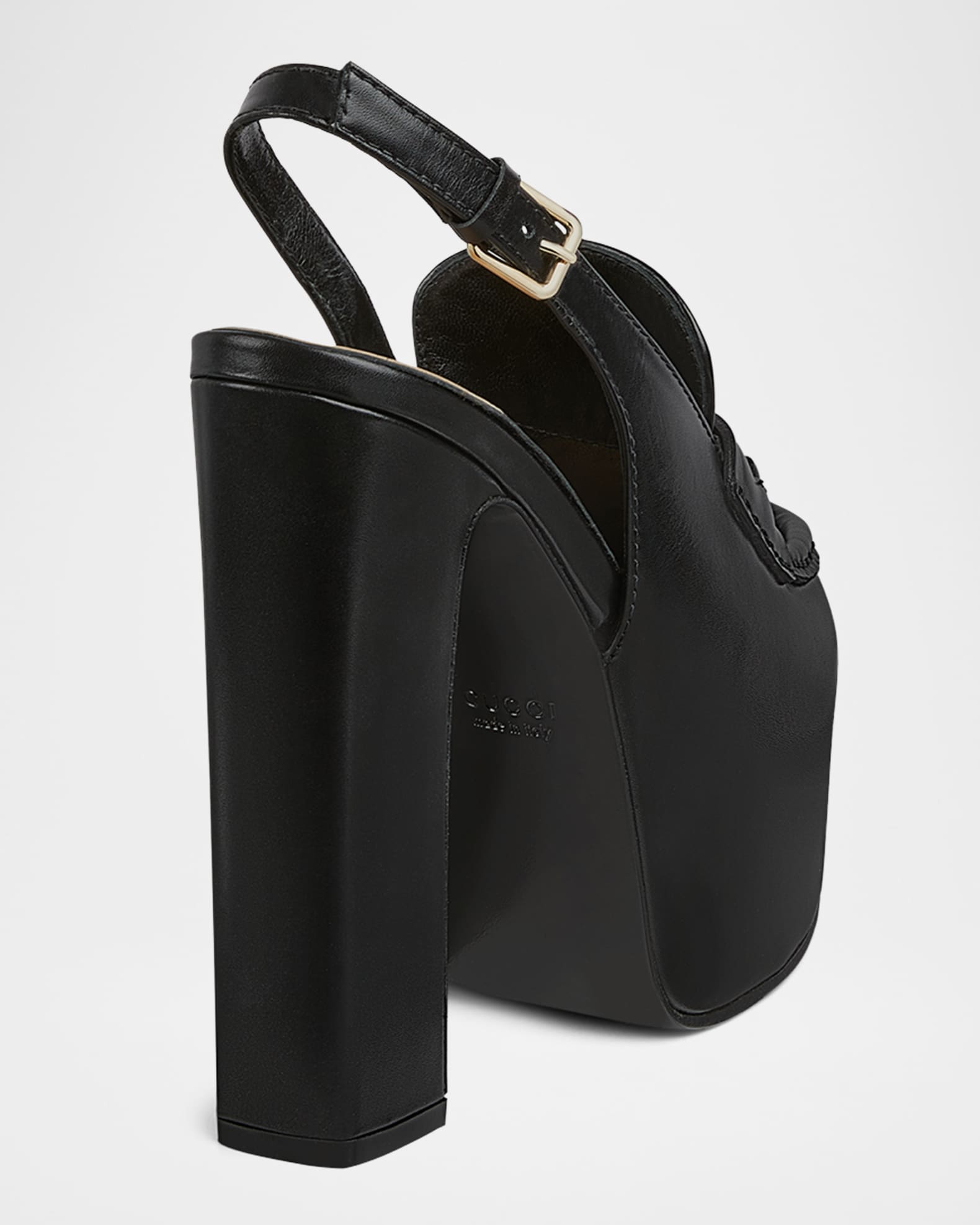 GUCCI/ グッチ / オッタビアGGプラットフォーム Gucci Ottavia Leather Platform Loafer Pumps | Neiman Marcus