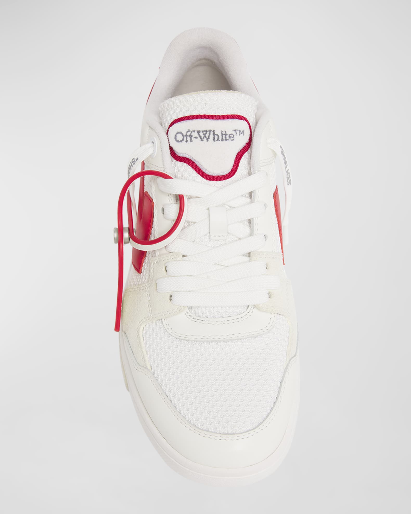 靴 Off-White (Out Of Office/white) Off-White Men's Out Of Office Clear-Sole Leather Low-Top