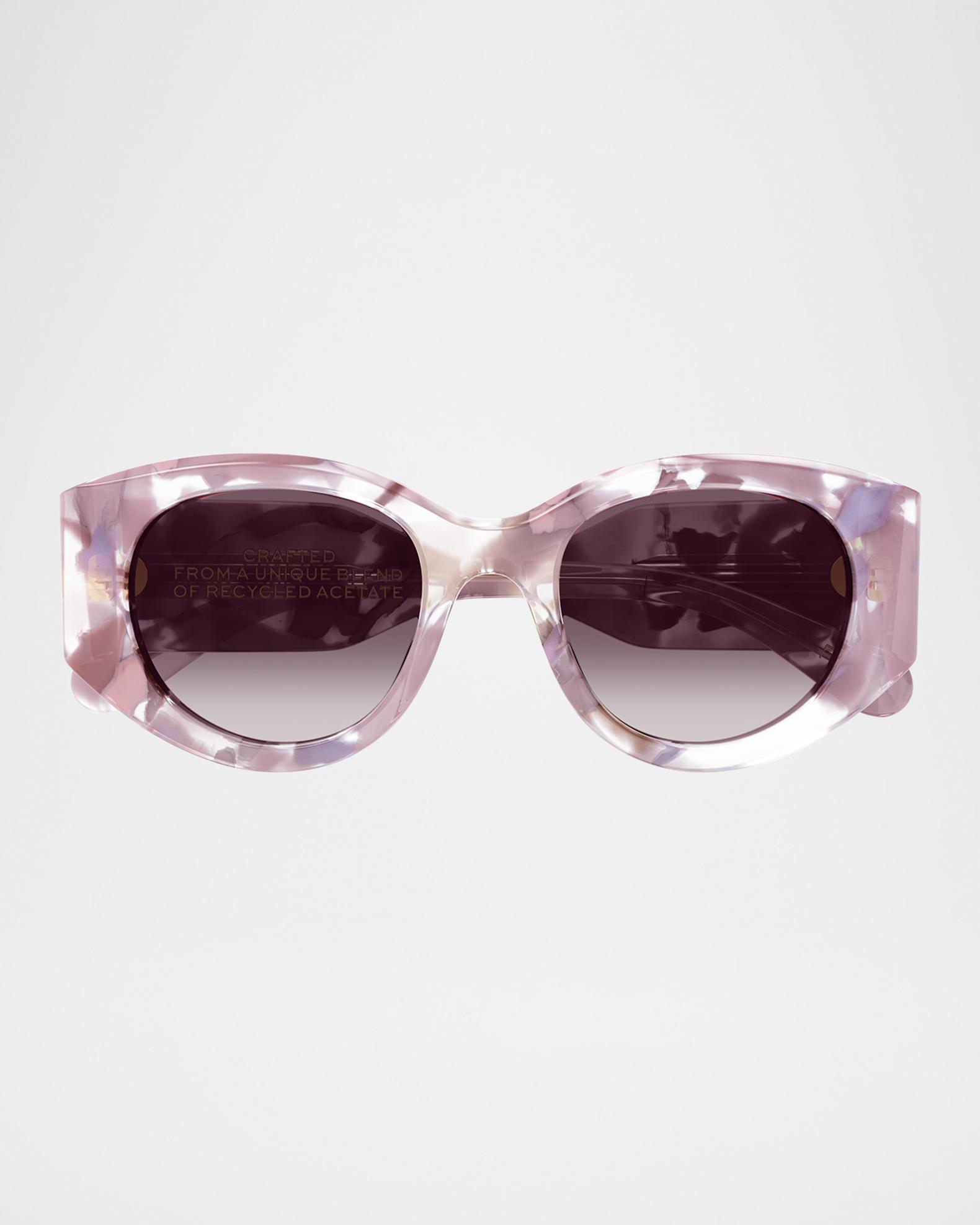 Chloe Round Acetate Sunglasses | Neiman Marcus