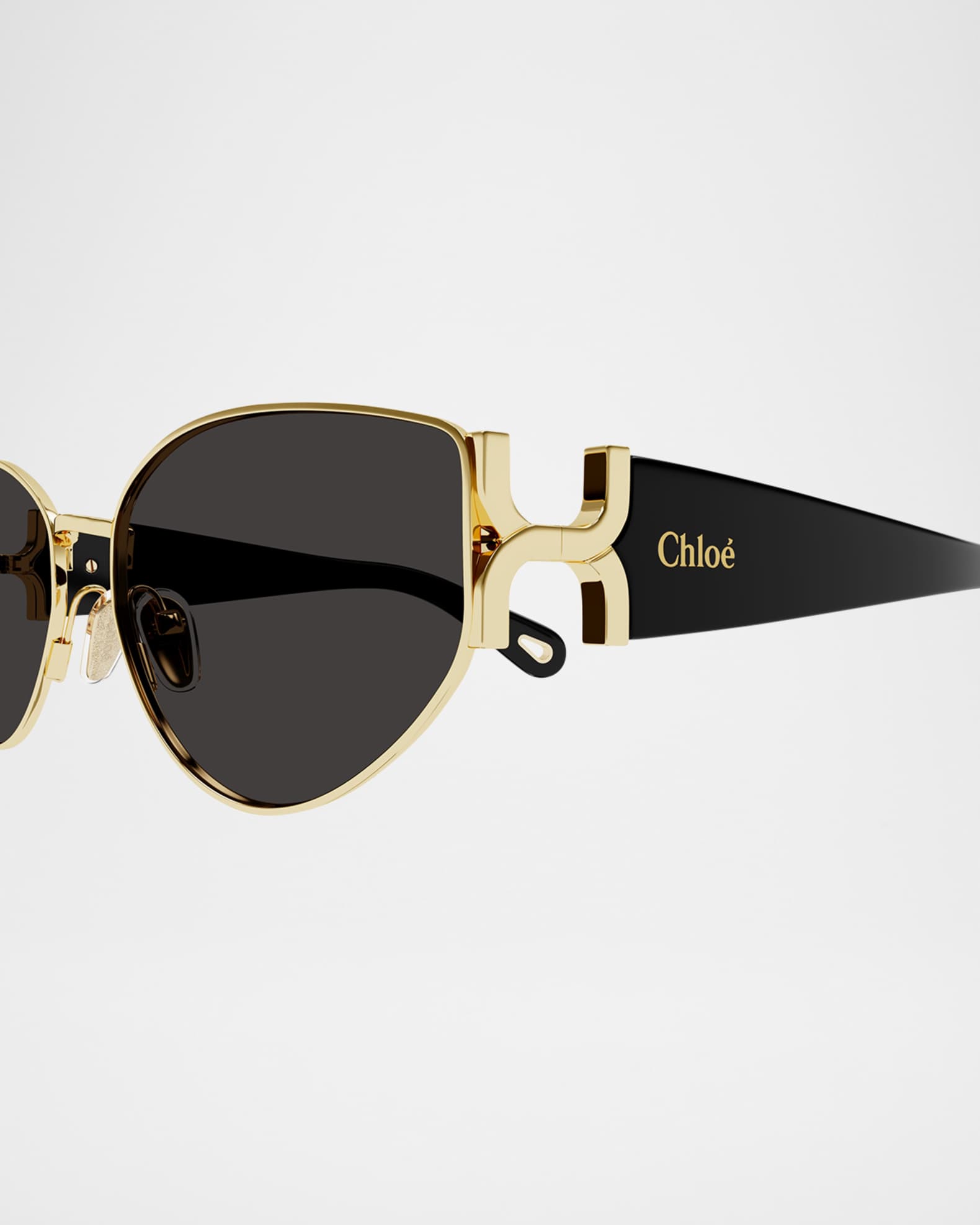 Chloe Round Logo Print Sunglasses Neiman Marcus