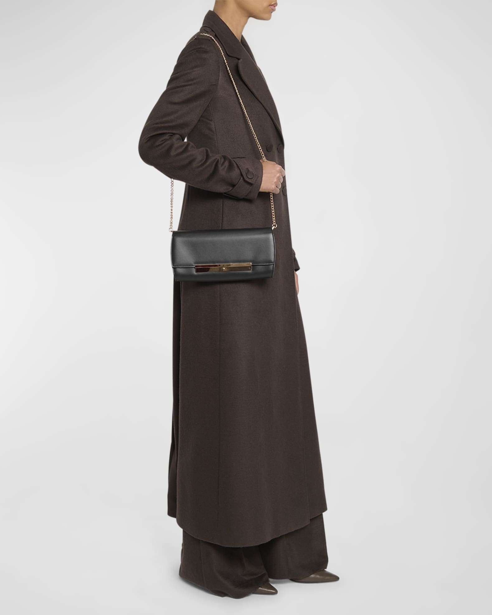 Clutch bag with chain strap store