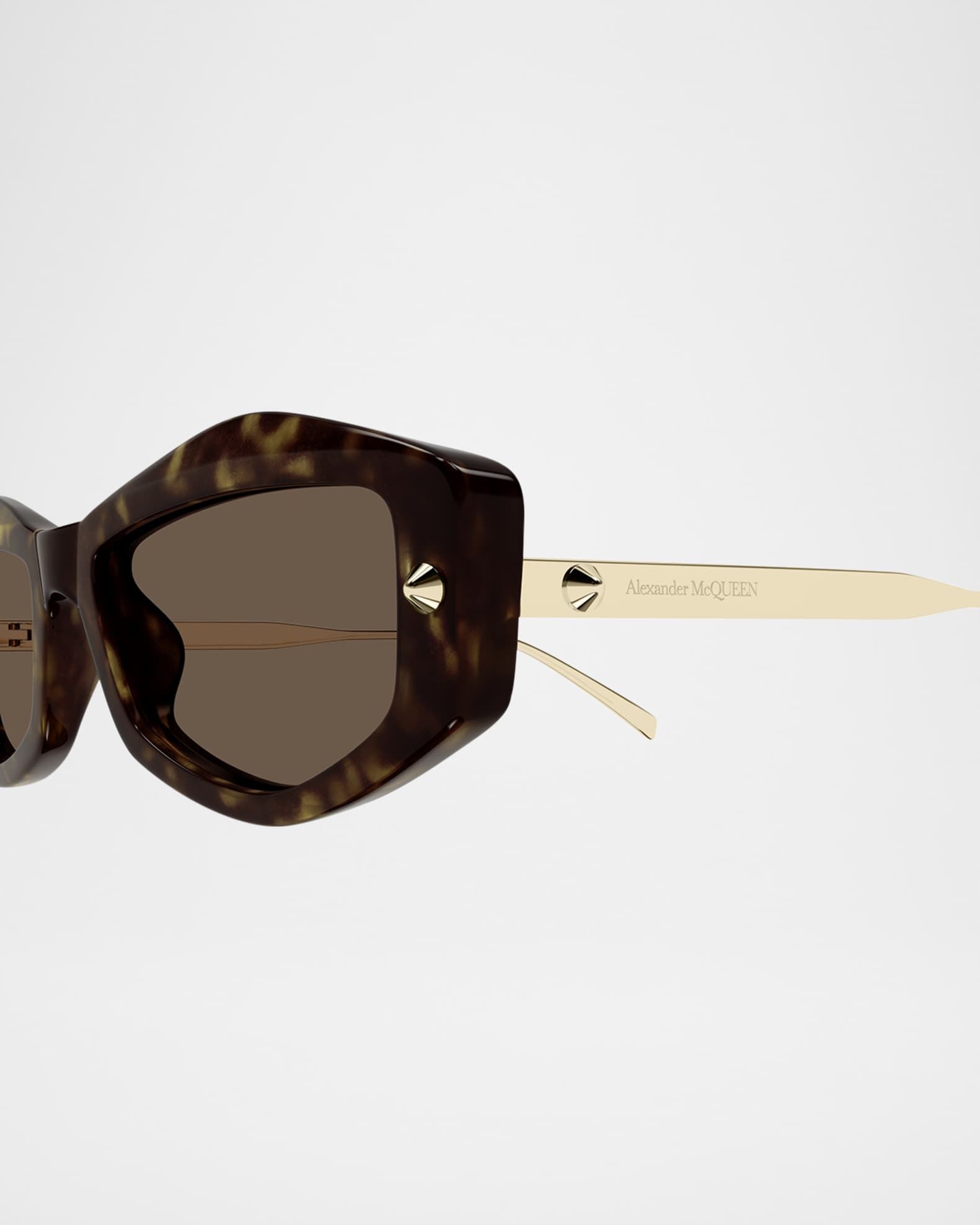 Two-Tone Rectangle Acetate Sunglasses 1