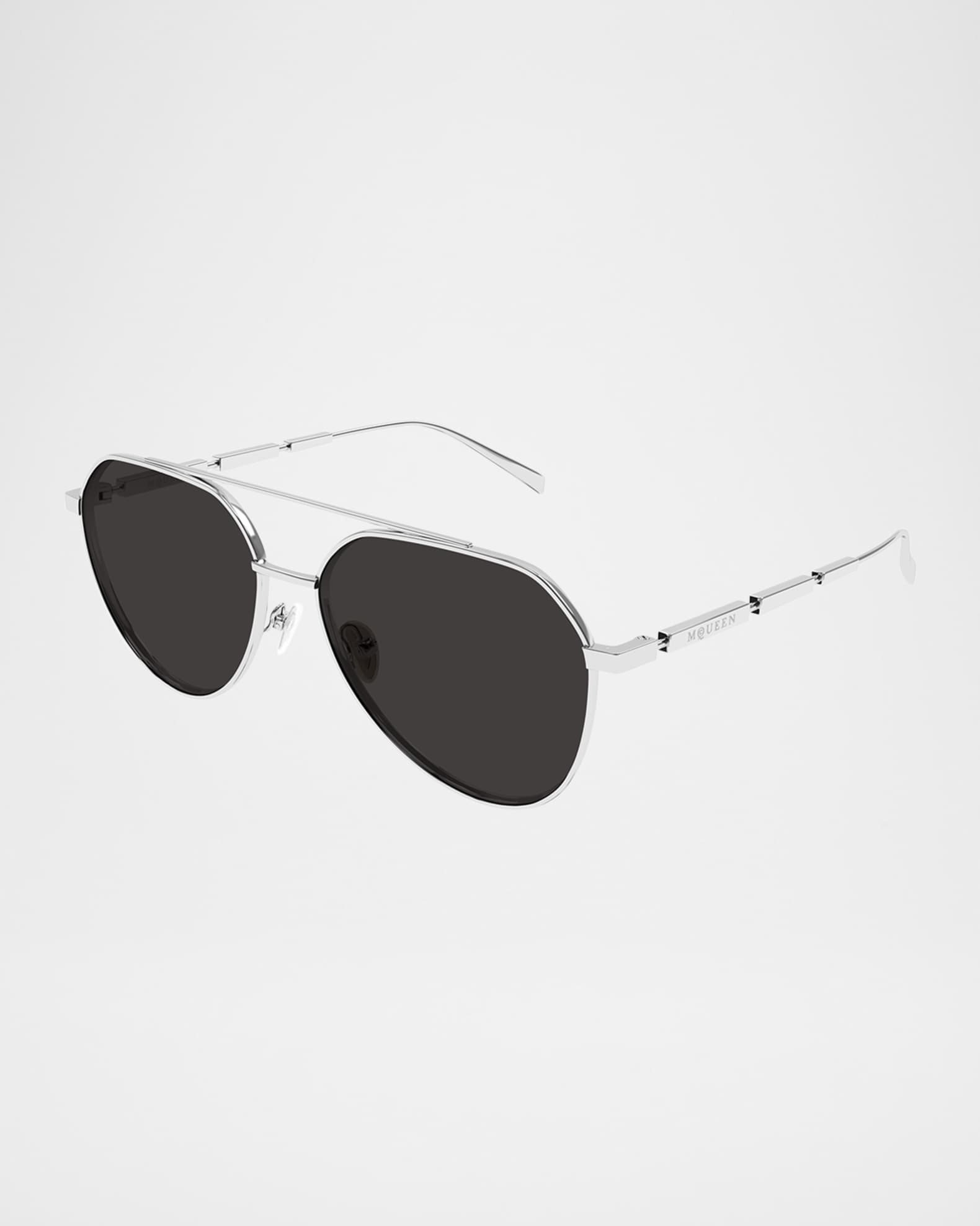 Aviator sunglasses with solid nose piece store