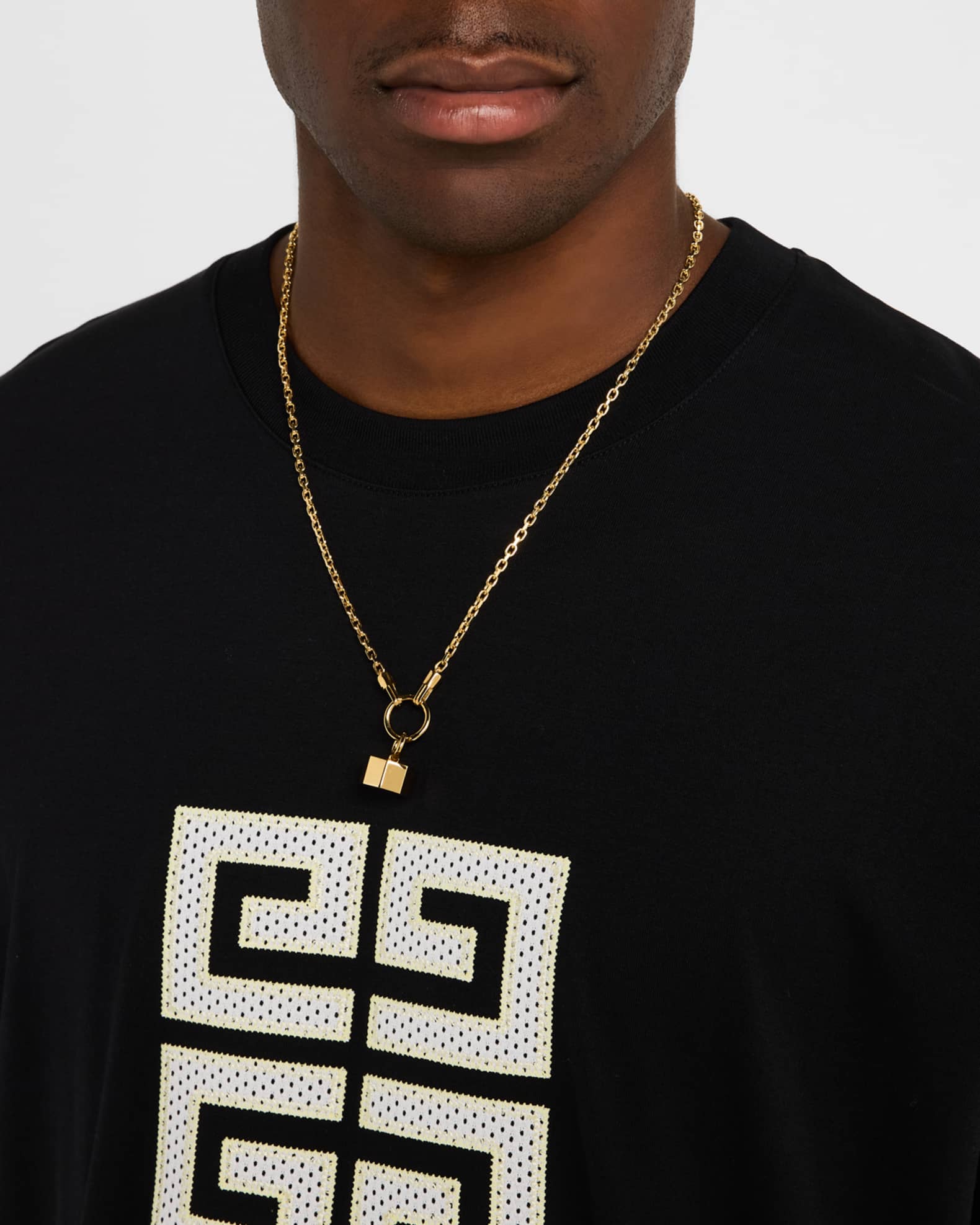 Men's Golden Weight Pendant Necklace 1
