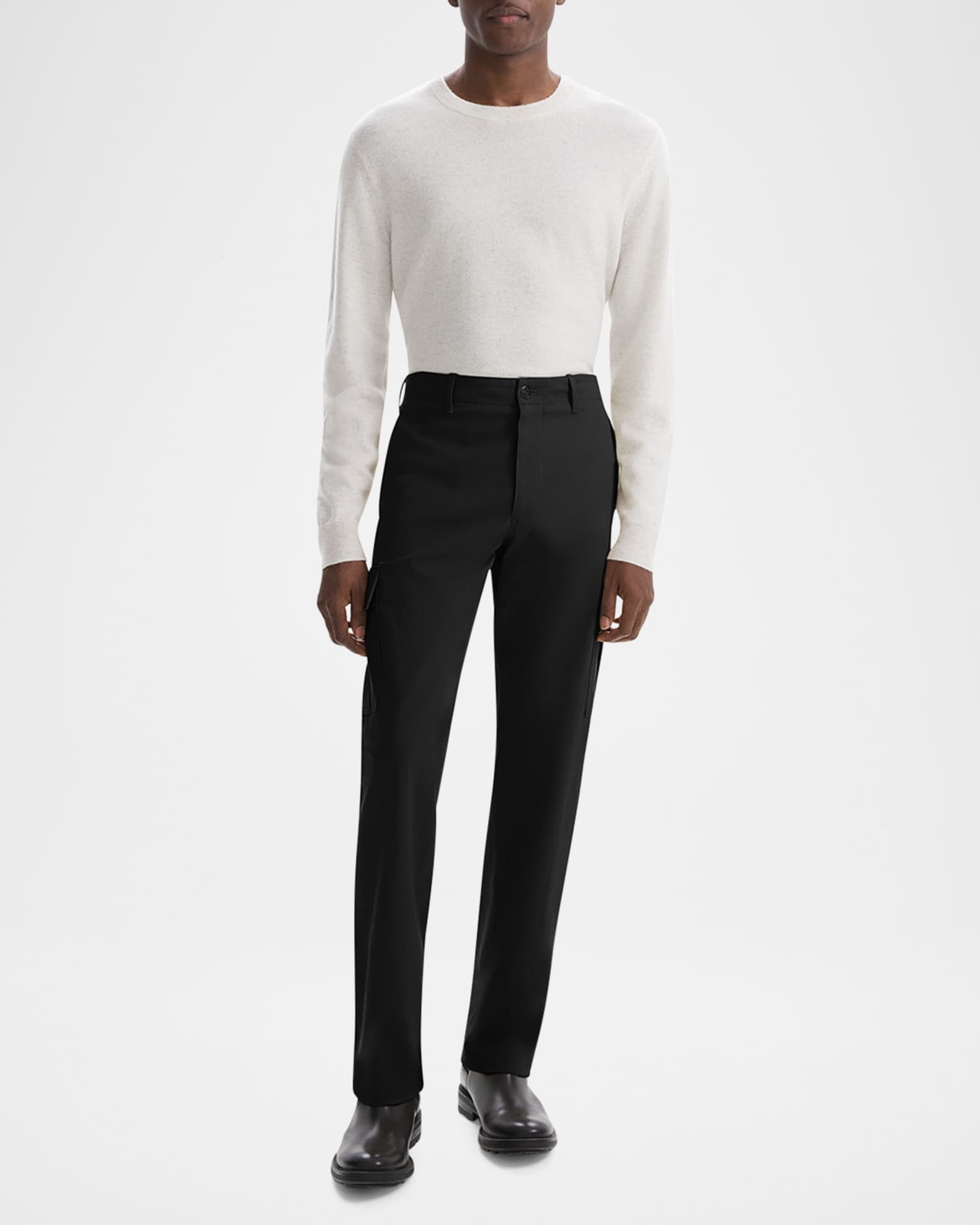 Theory Men s Straight Twill Cargo Pants Neiman Marcus