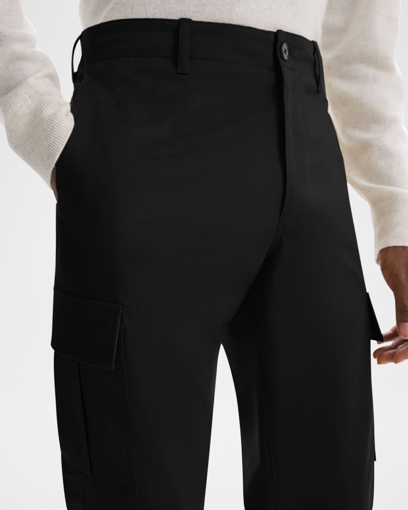 Theory Men s Straight Twill Cargo Pants Neiman Marcus