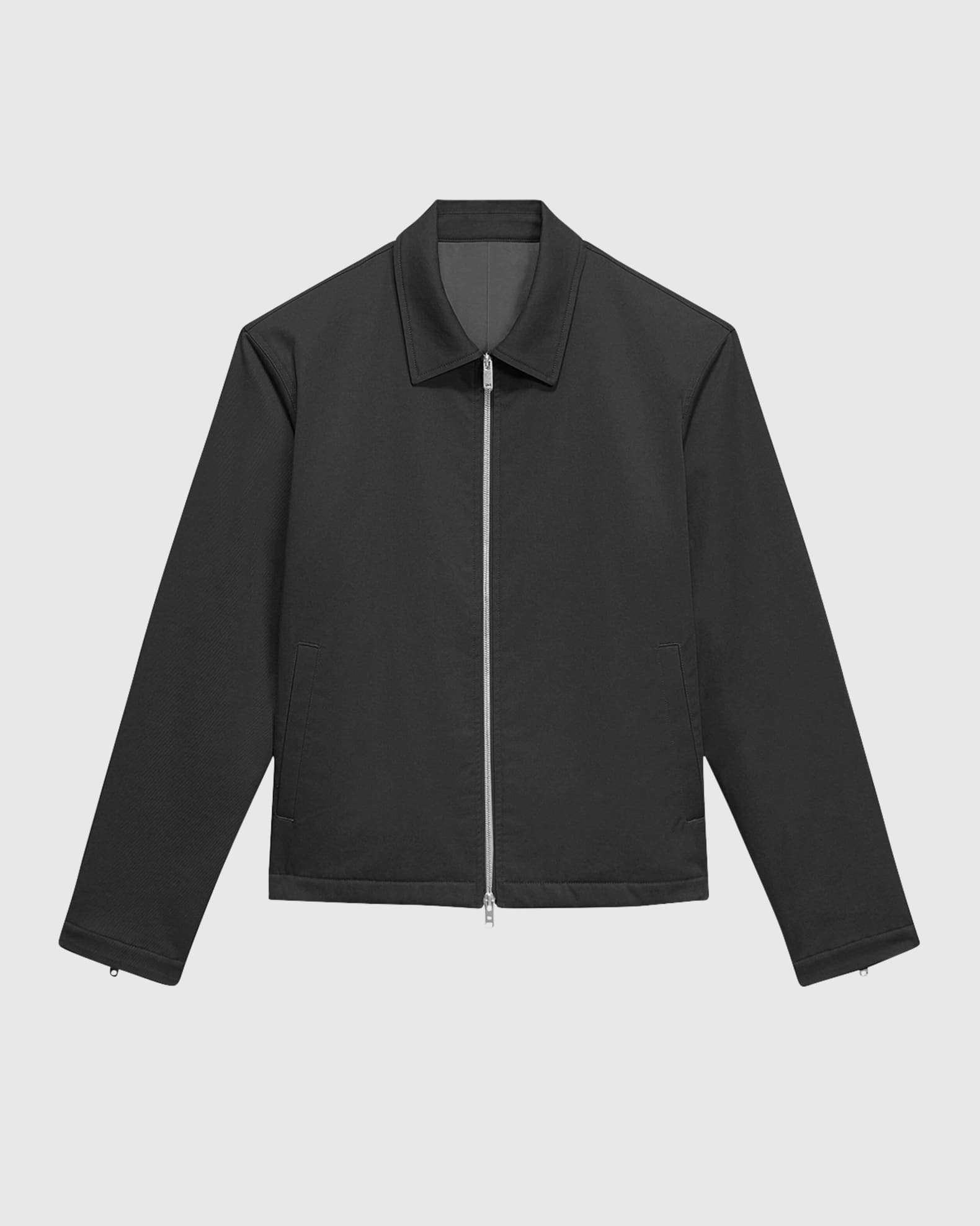 Twill blouson jacket top