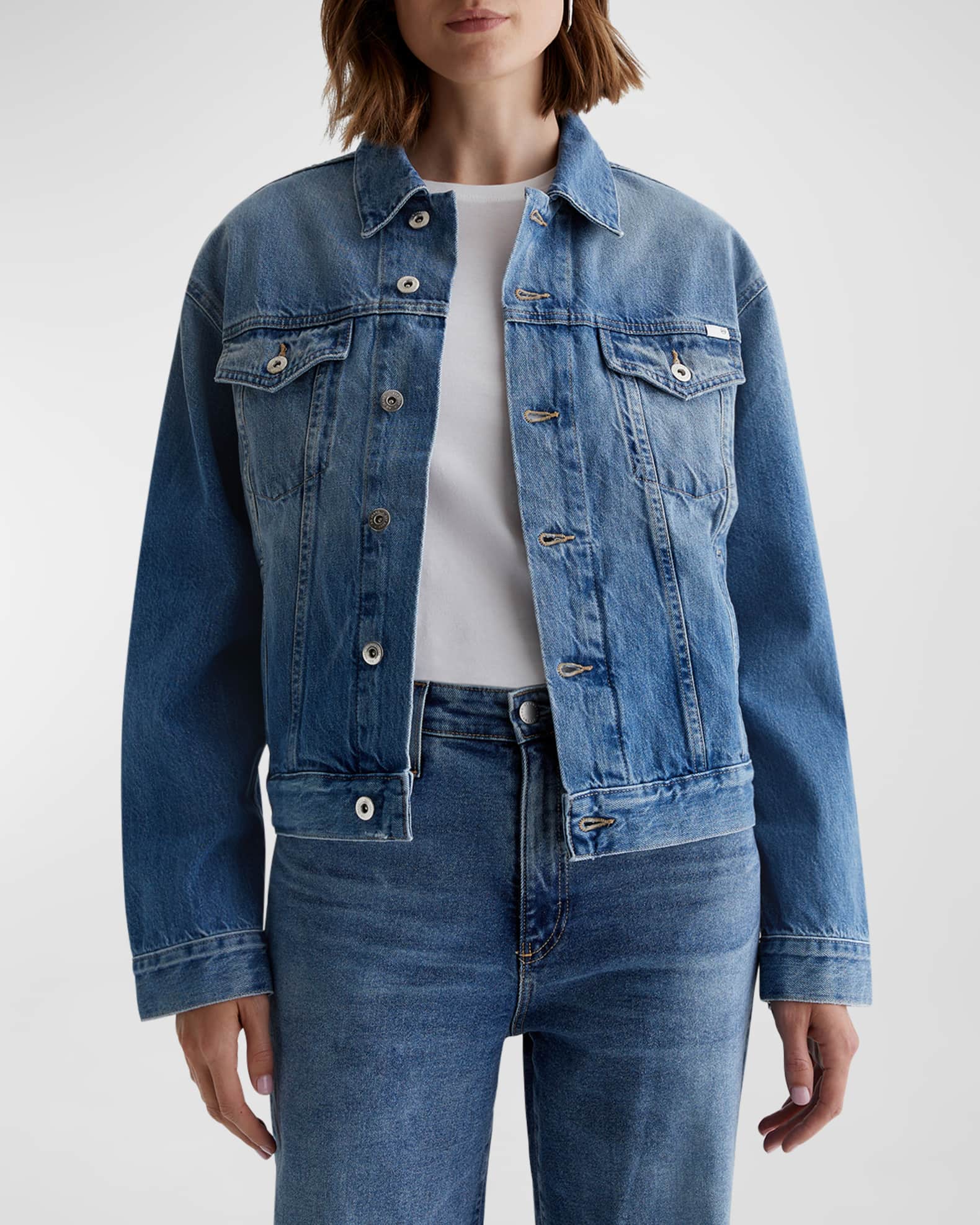 AG Jeans Ramie Jacket Women s Blue M