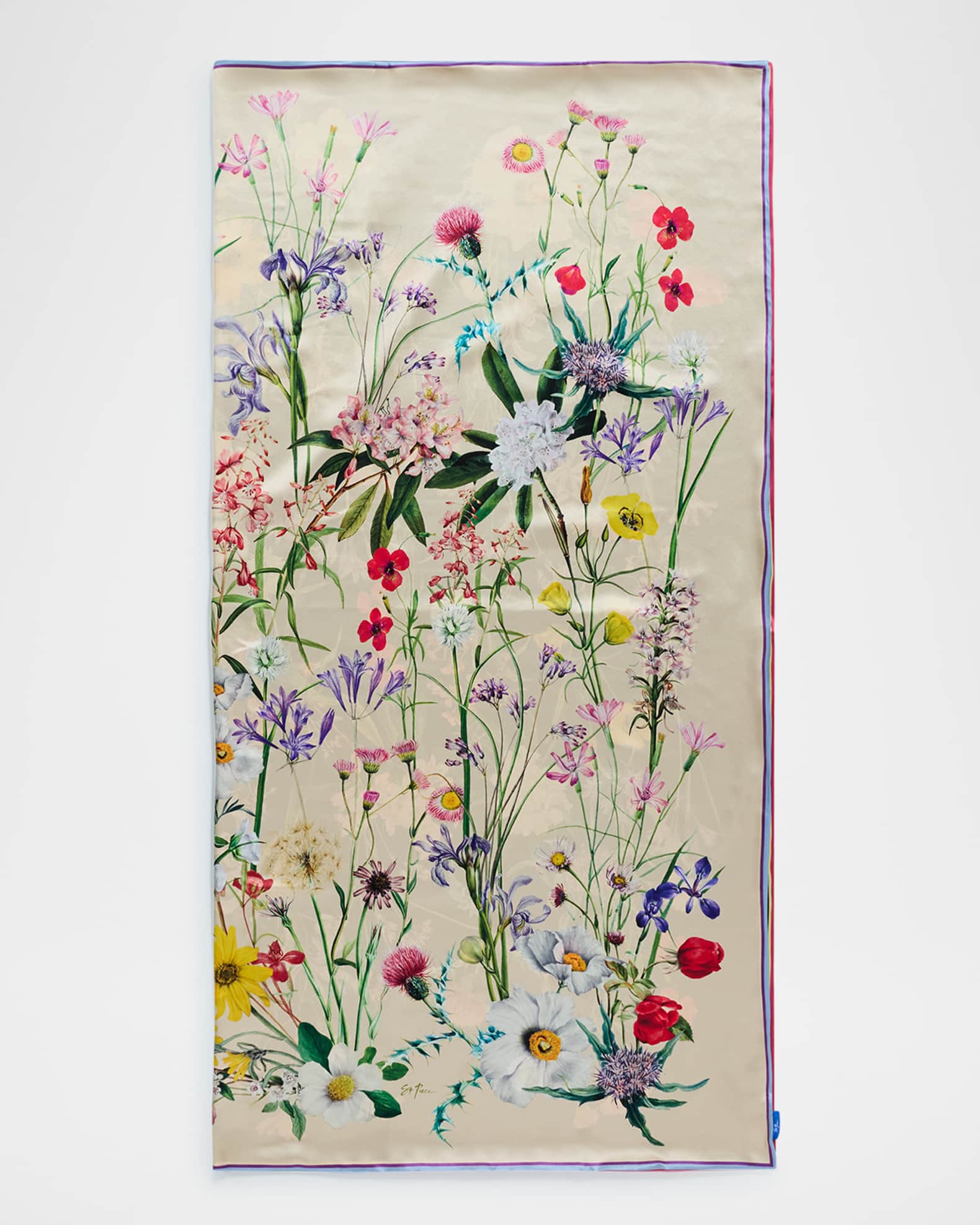 Whitney Double Sided Floral-Print Scarf 0