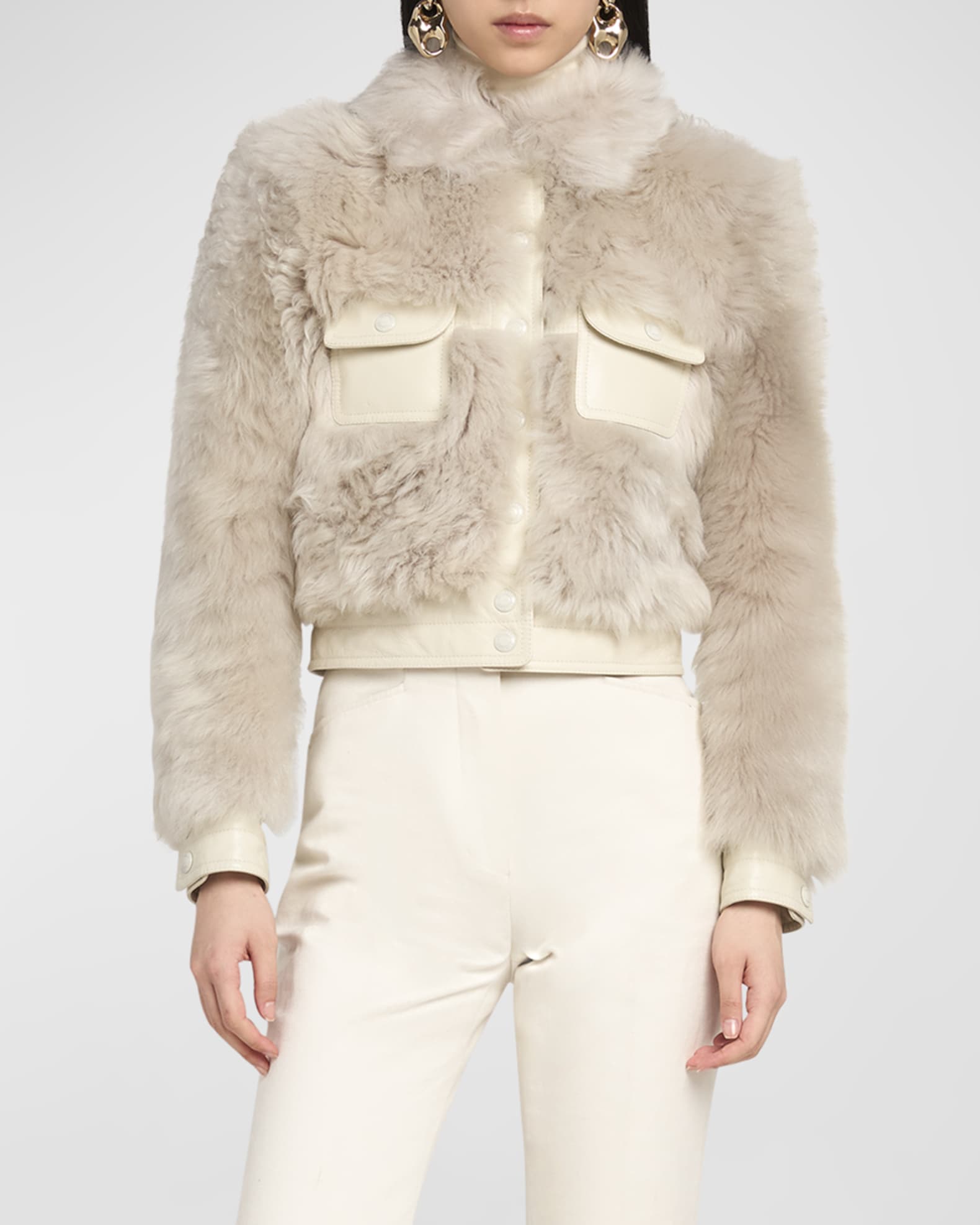 Zimmermann fleeting shearling jacket new arrivals