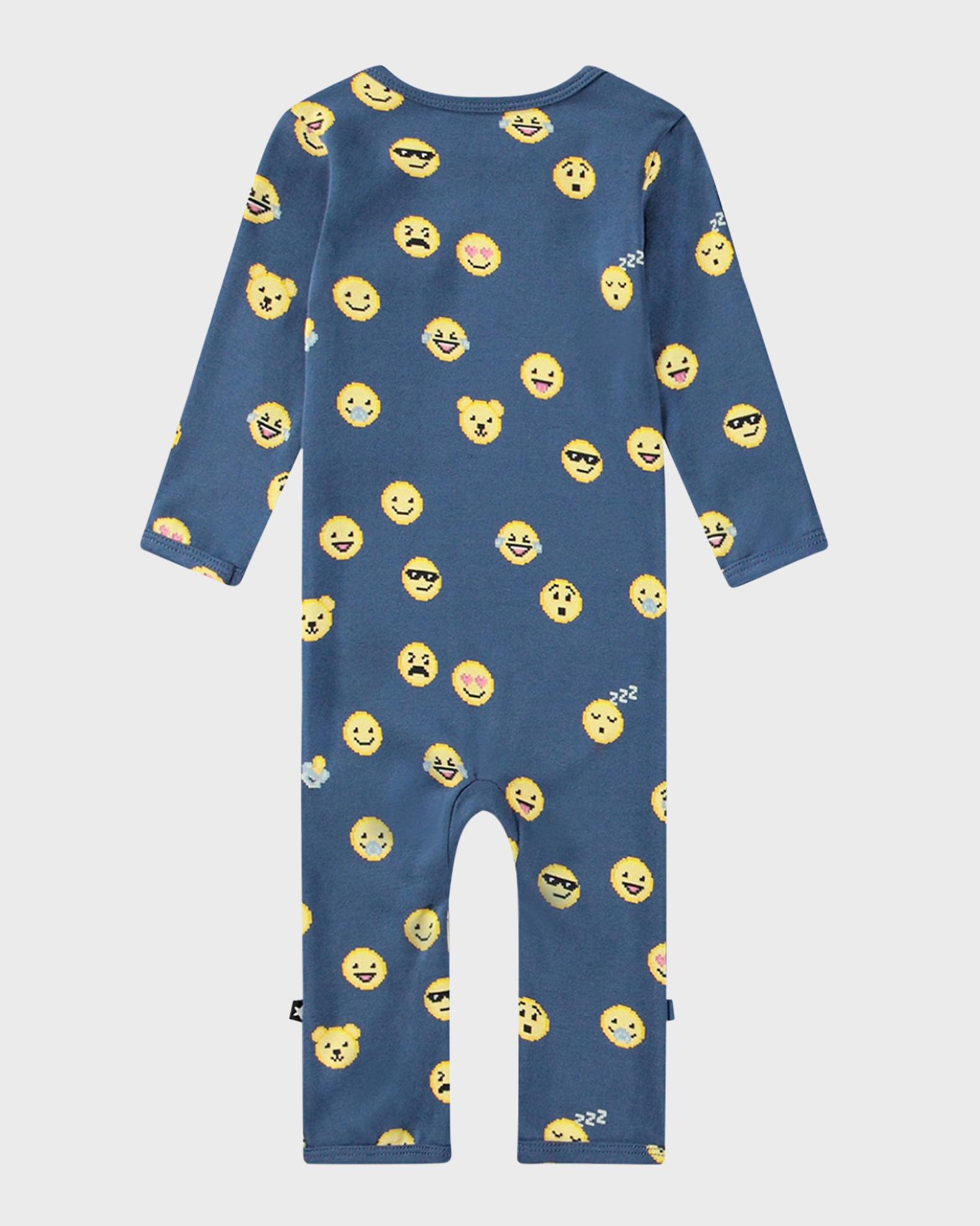 Molo Boy's Fenez Emoticon-Inspired Coverall, Size 3M-12M | Neiman Marcus