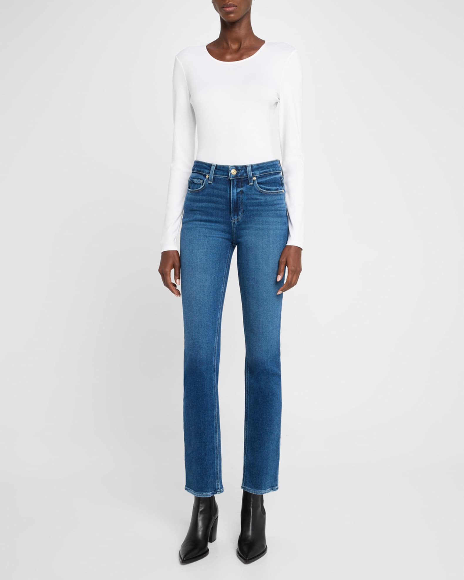 Scoop-Neck Stretch Cotton T-Shirt 1