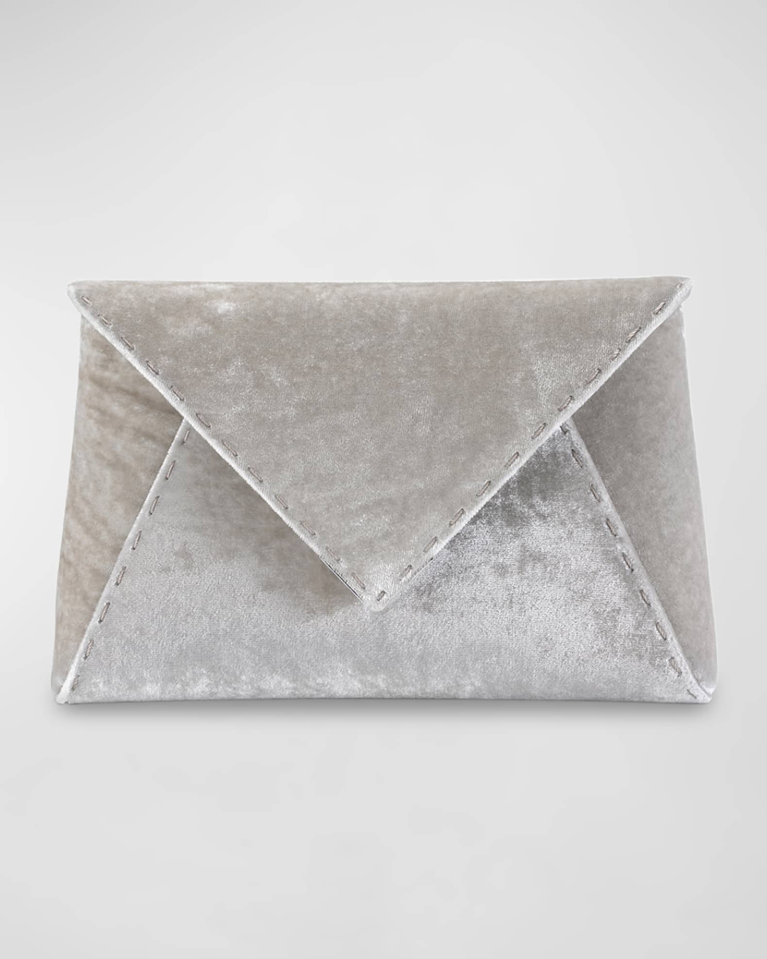 Signature Lee Small Velvet Clutch 0