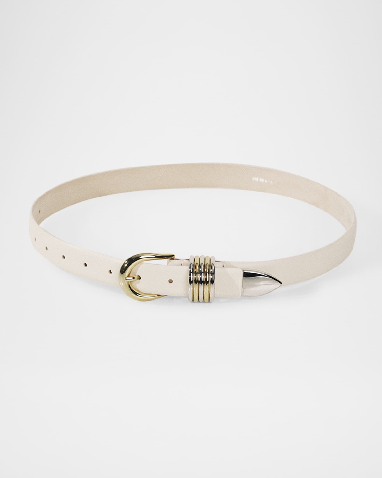 Dehanche Hollyhock Mix Metal Leather Belt | Neiman Marcus