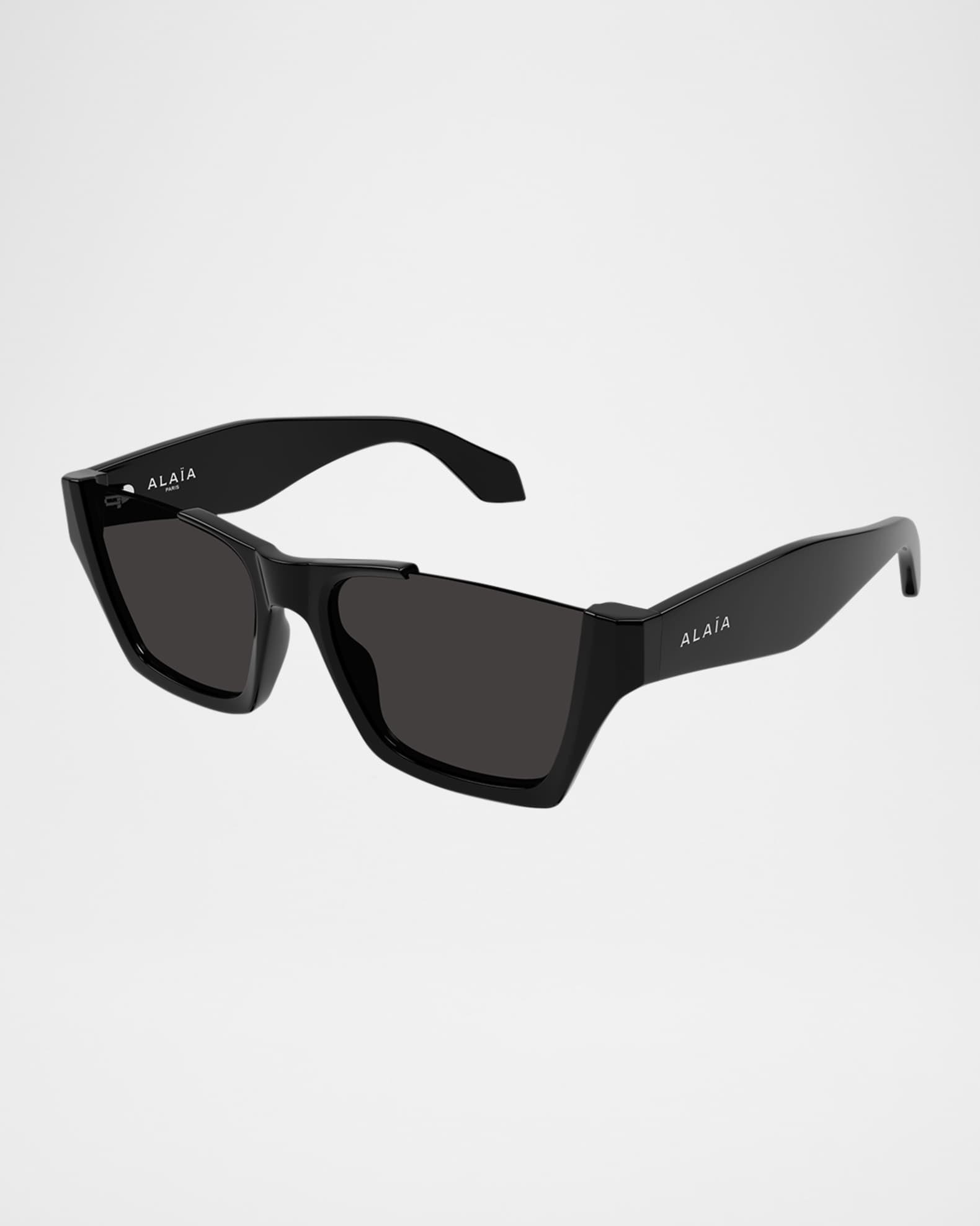 サングラス Alaia Rectangular Sunglasses In Acetate ALAIA Rectangle Acetate Sunglasses | Neiman Marcus