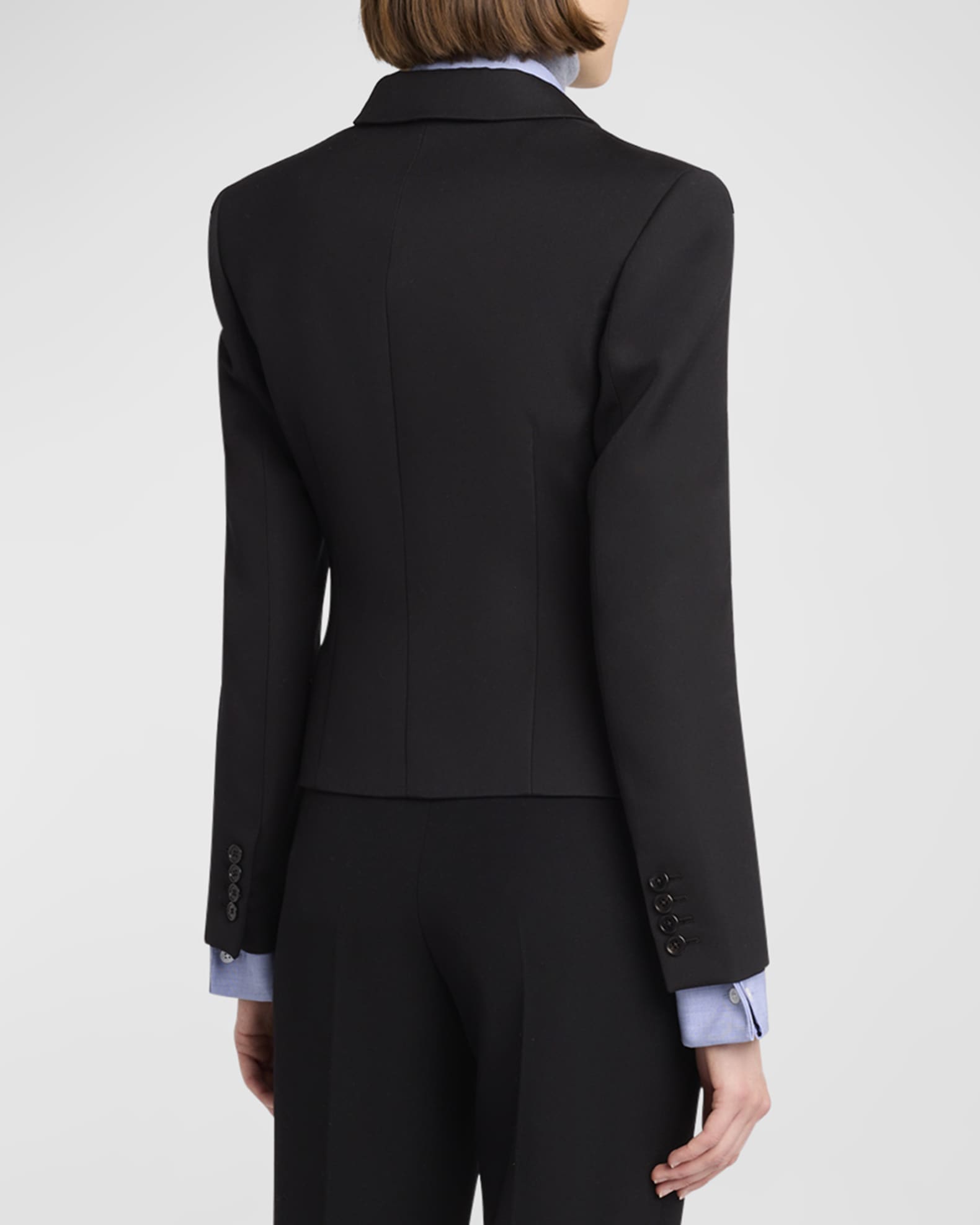 THE ROW wool One button tailored jacket AQ170 black 6