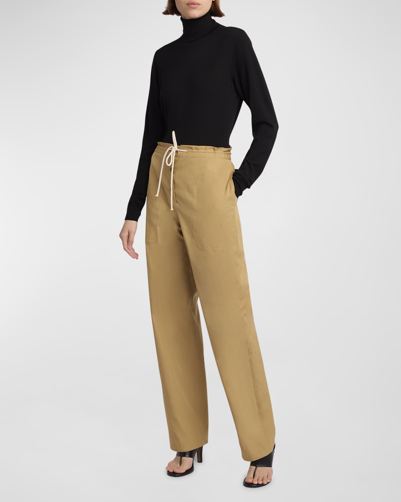 THE ROW Bonnette Technical Cotton Pants | Neiman Marcus