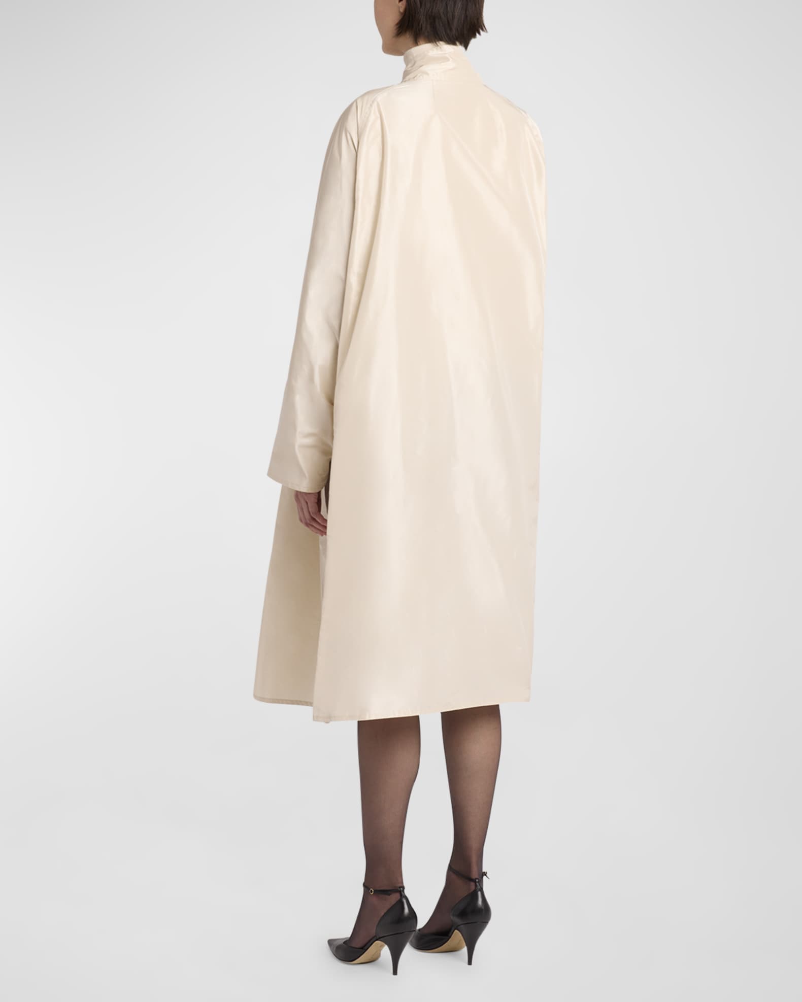 Silk long coat deals