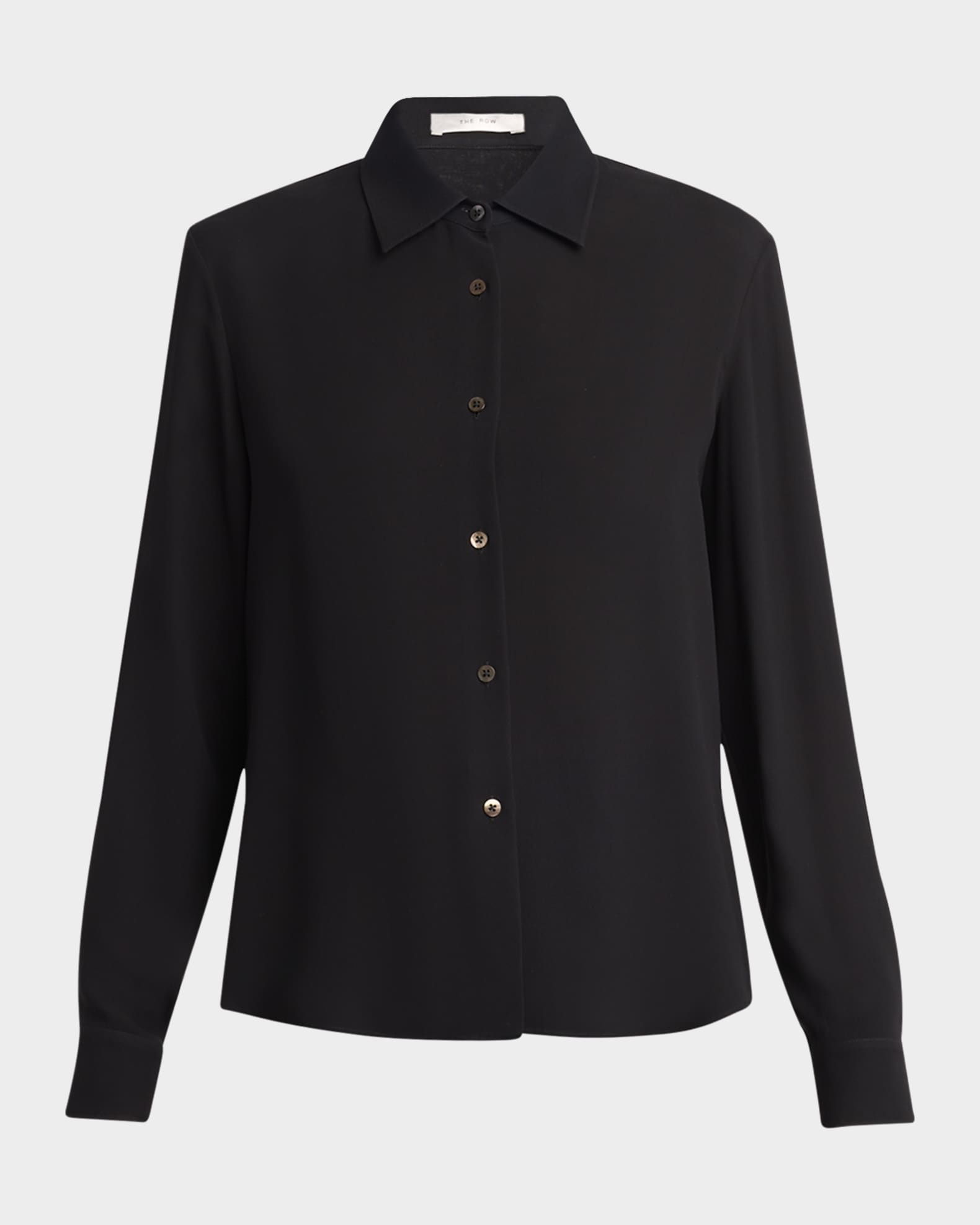 Maigret Button-Front Silk Shirt 0