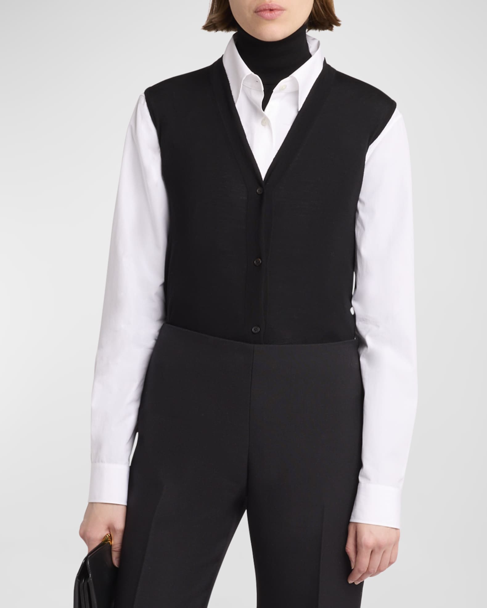 Harrell Wool Knit Vest 1