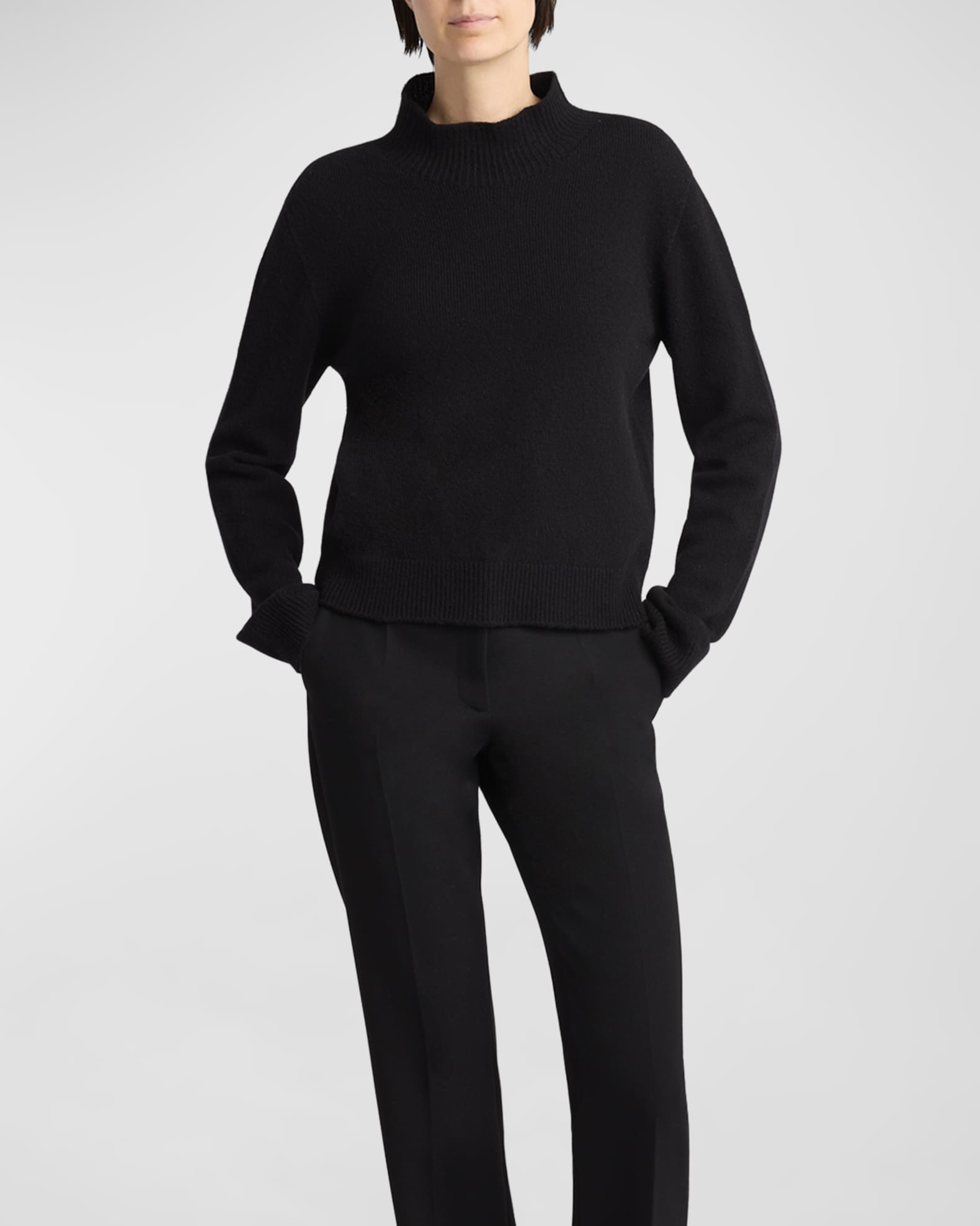 THE ROW Hensi Cashmere Turtleneck Top | Neiman Marcus