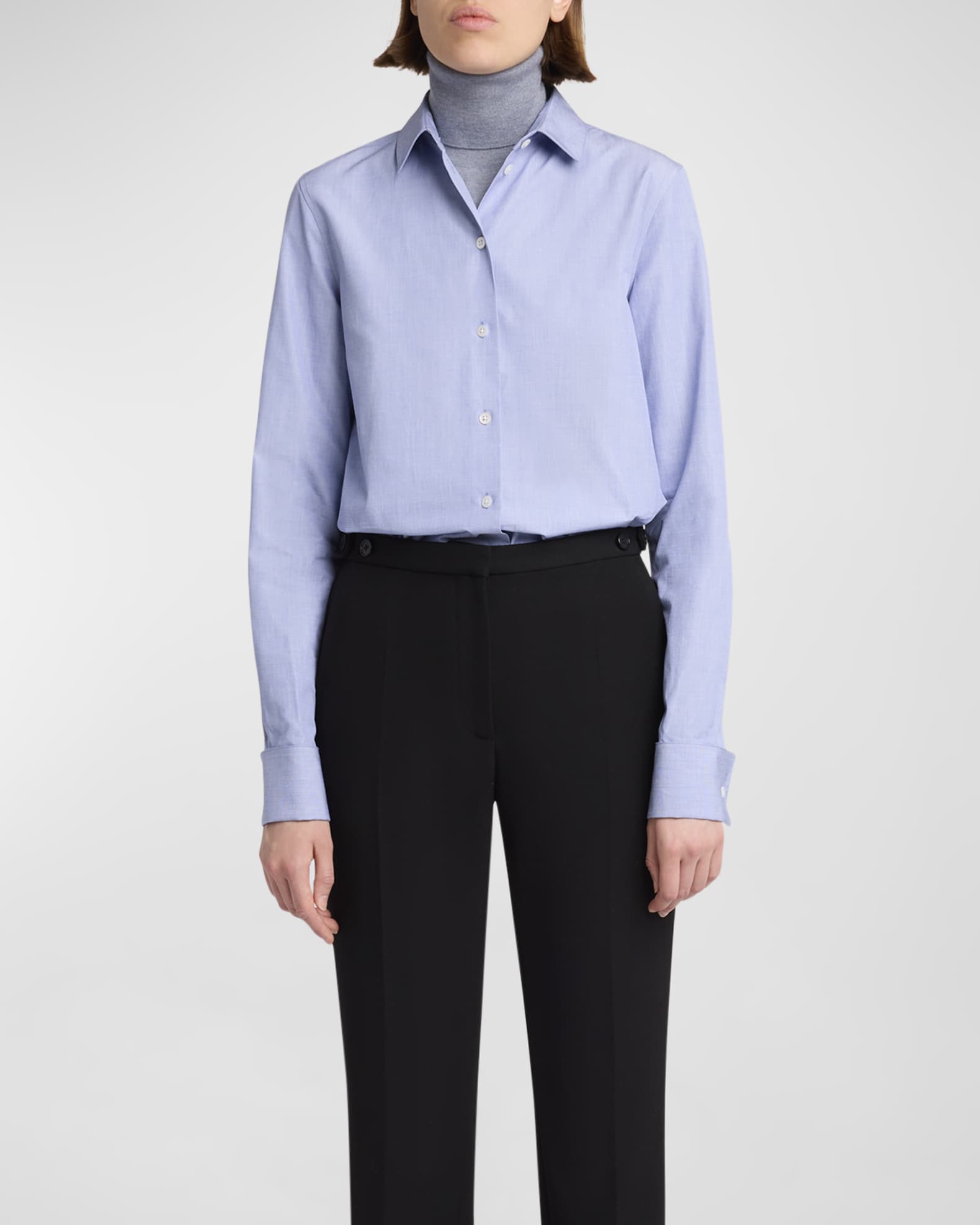 Jesse Straight-Leg Crepe Pants 1