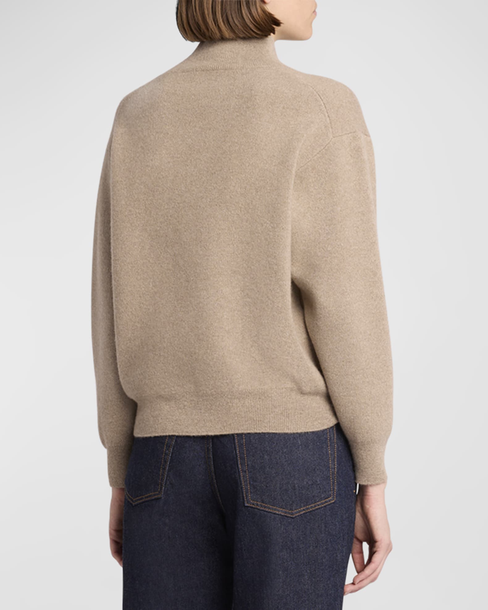 the row Mock Neck in Wool ブラウン　新品未使用　S the row Mock Neck in Wool ブラウン 新品未使用 S
