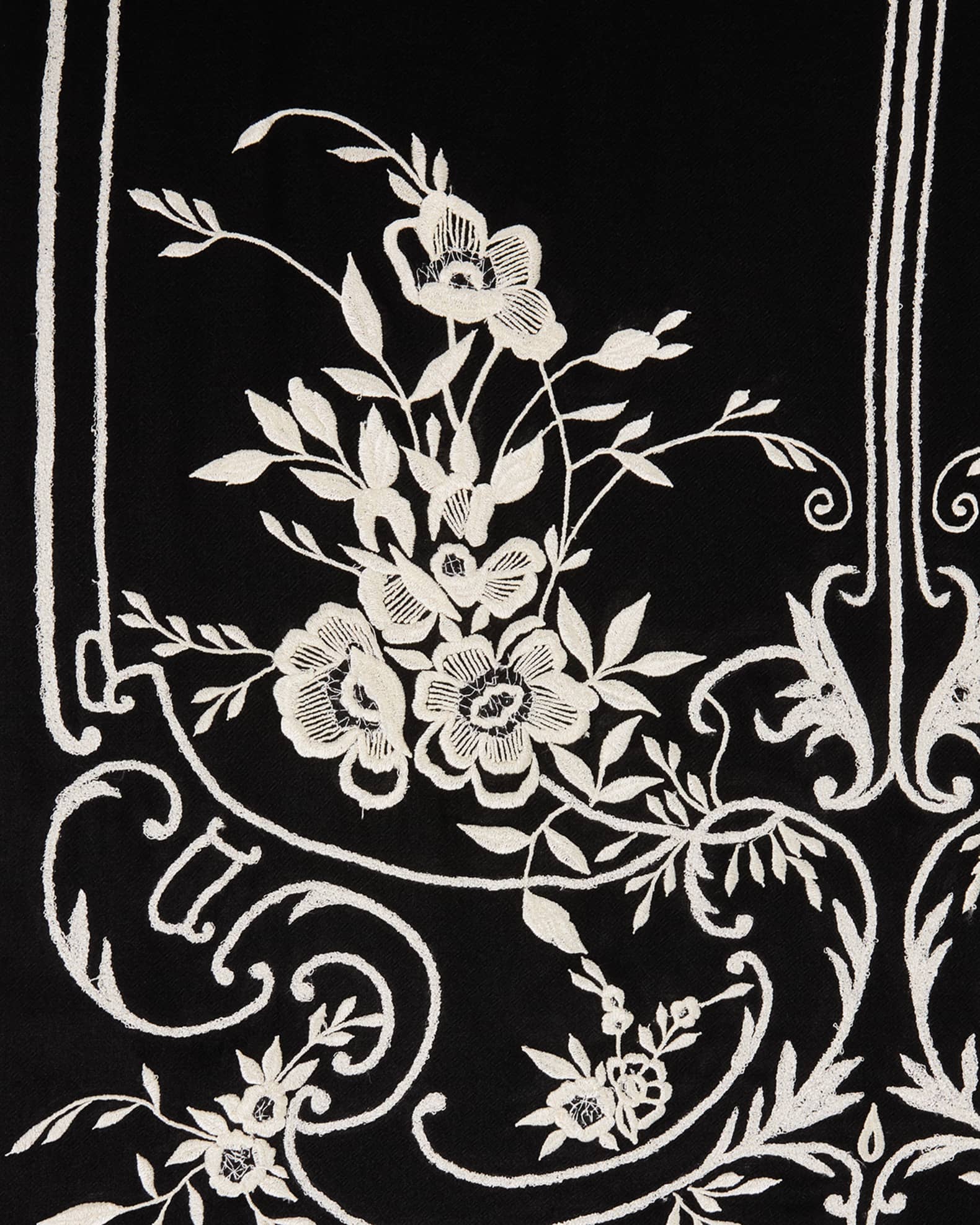 Vintage-Inspired Art Cashmere Scarf 1