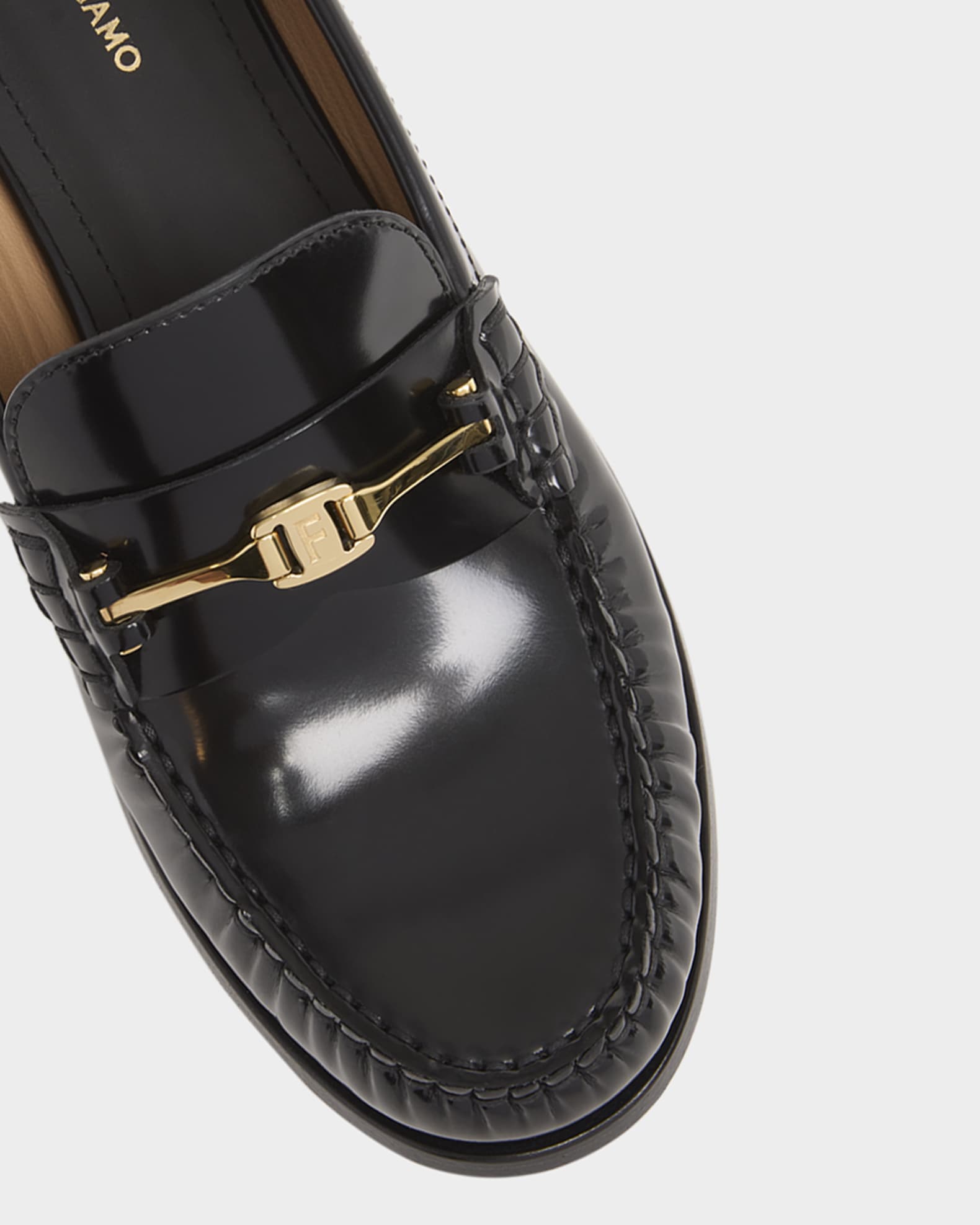 Ferragamo Harry Calfskin Bit Loafers | Neiman Marcus