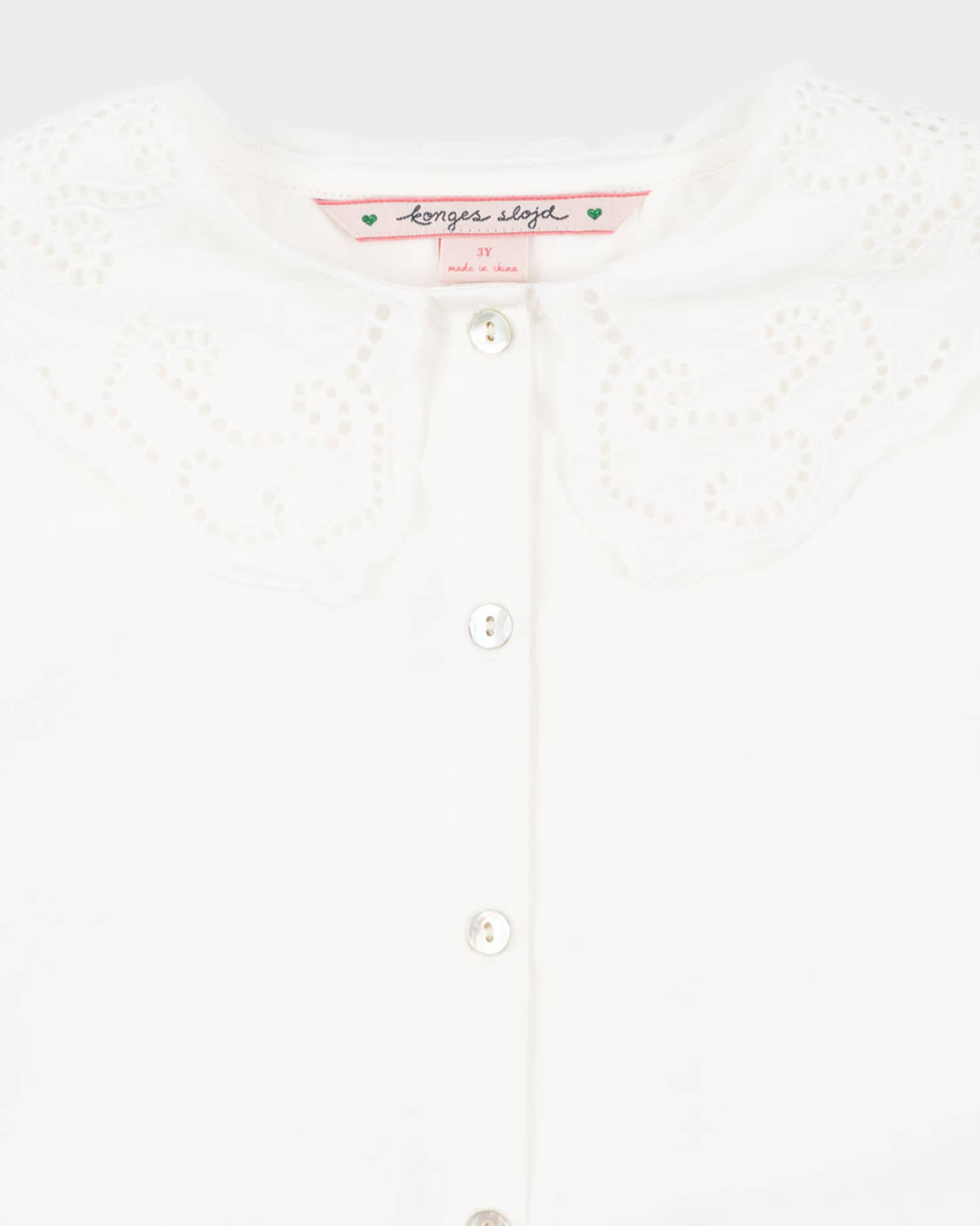 Girl's Rio Pointelle Collard Shirt, Size 18M-10 1
